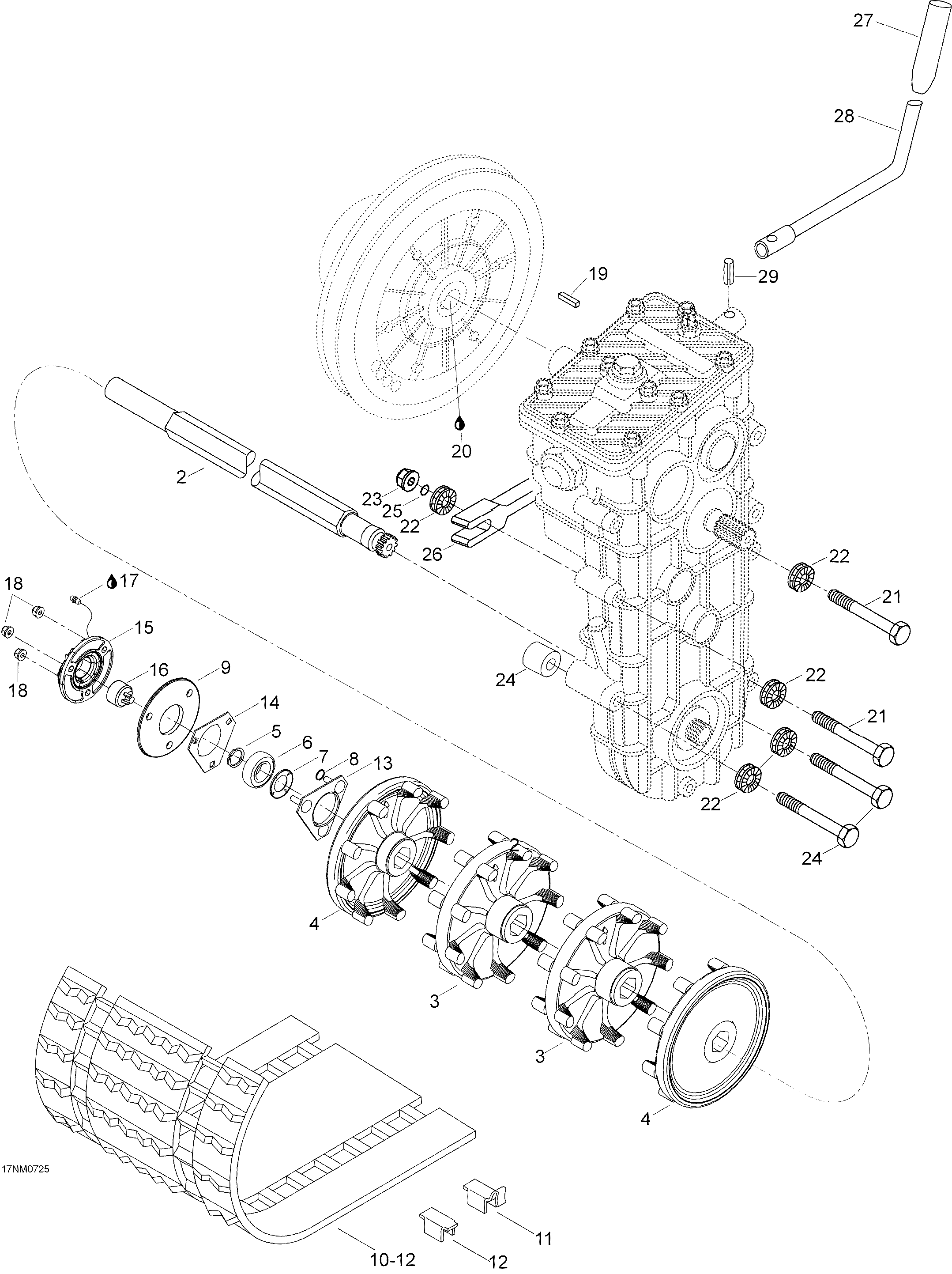 Схема узла: Drive Axle And Track