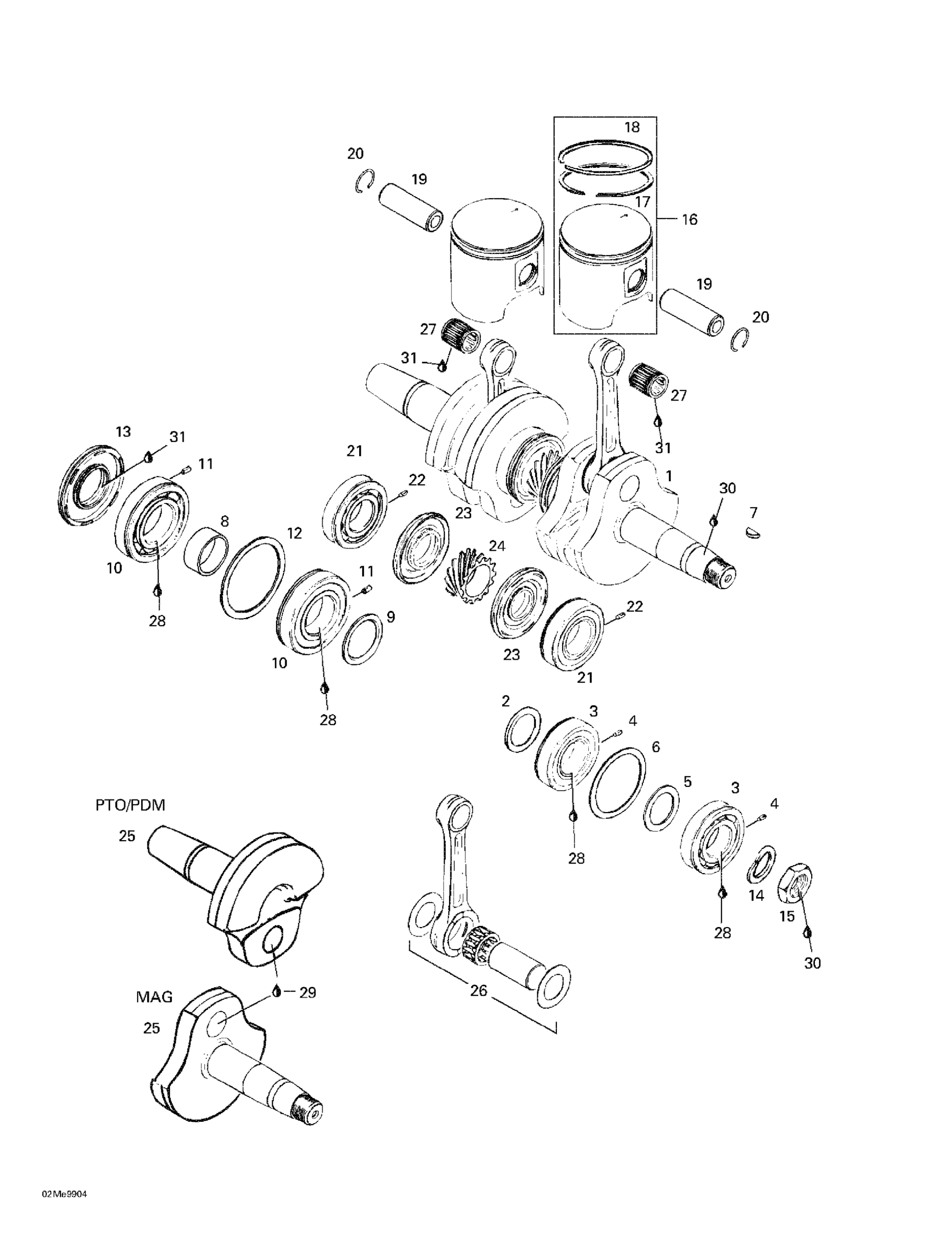 Crankshaft And Pistons