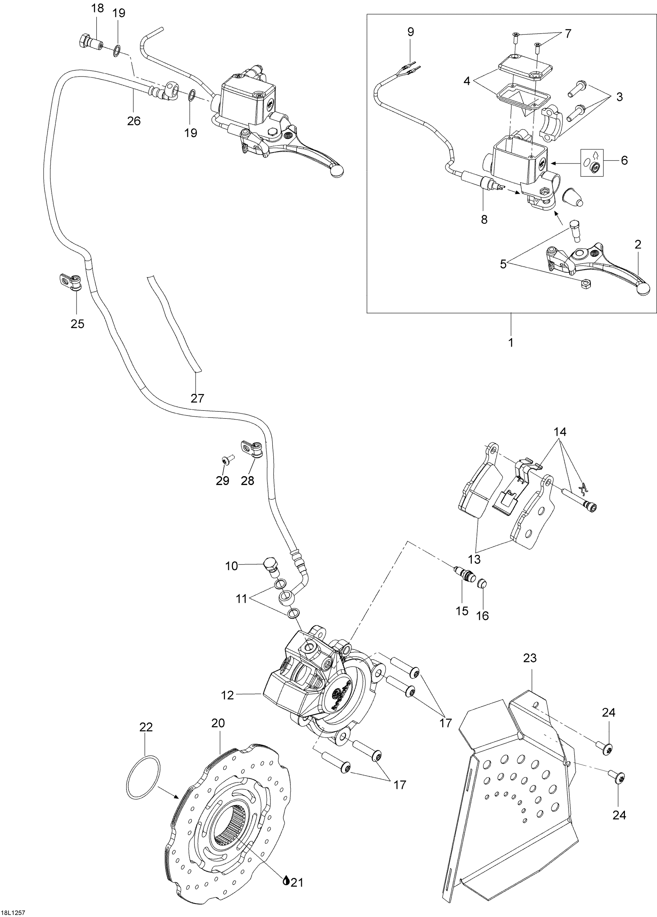 Схема узла: Hydraulic Brakes