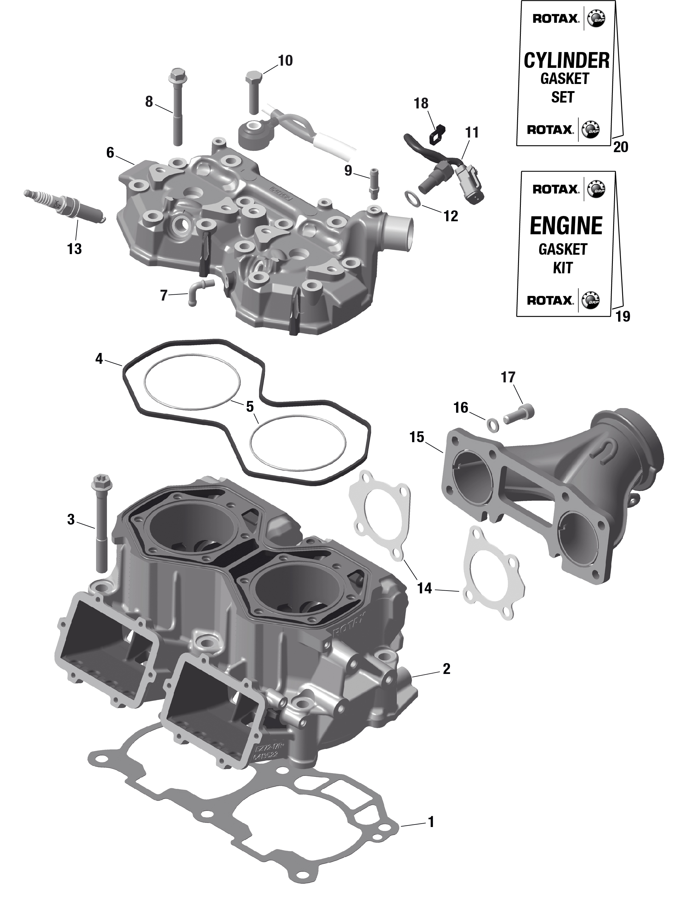 ROTAX - Cylinder And Cylinder Head