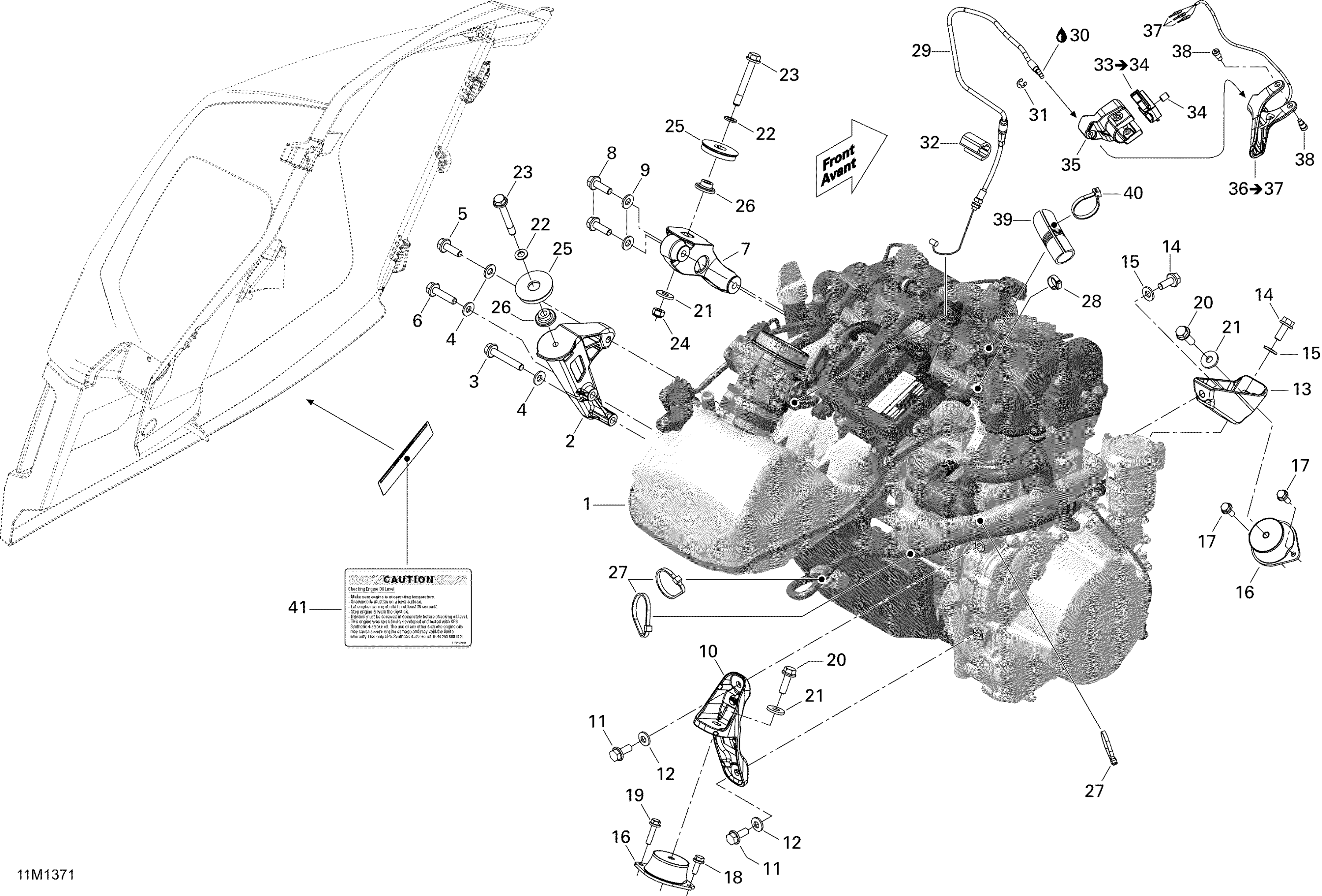 Engine And Engine Support