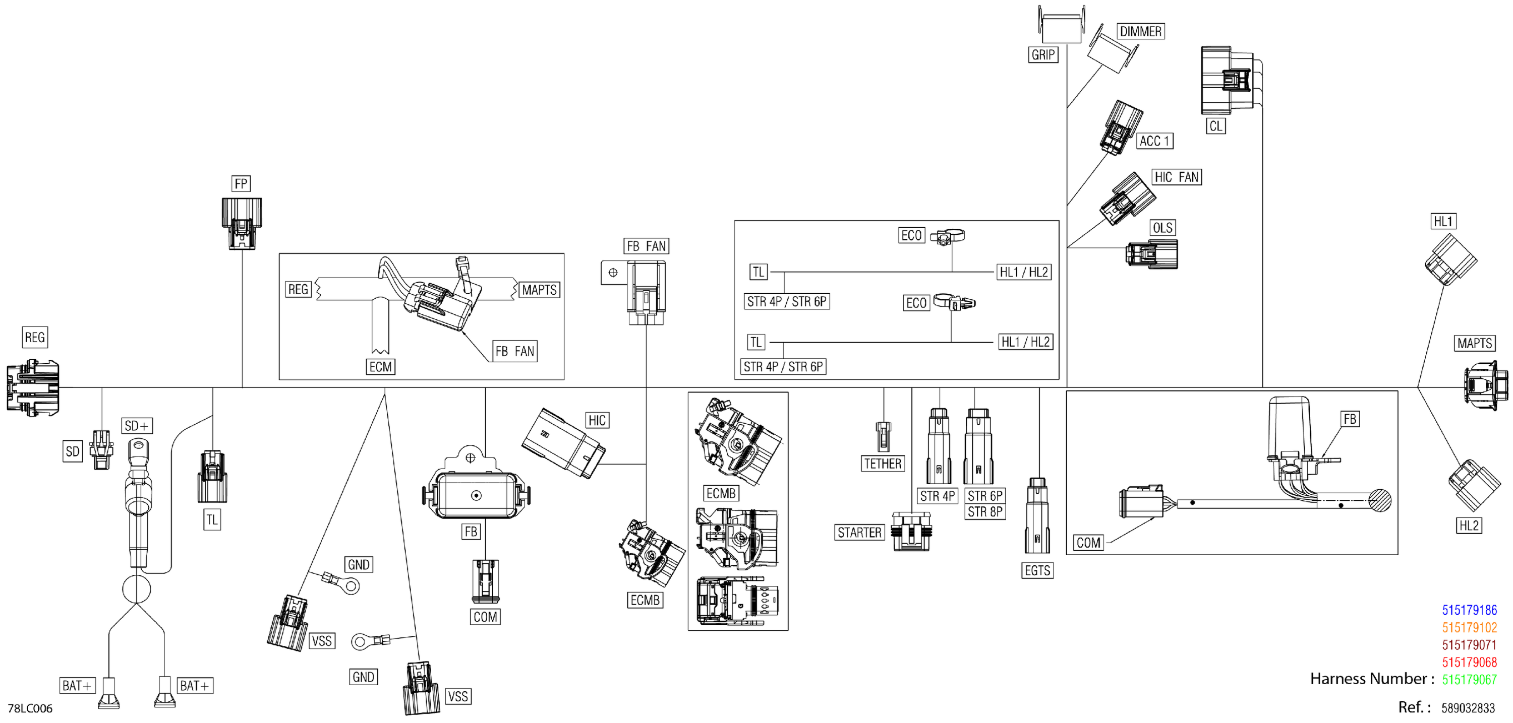 Electric - Main Harness - 515179068