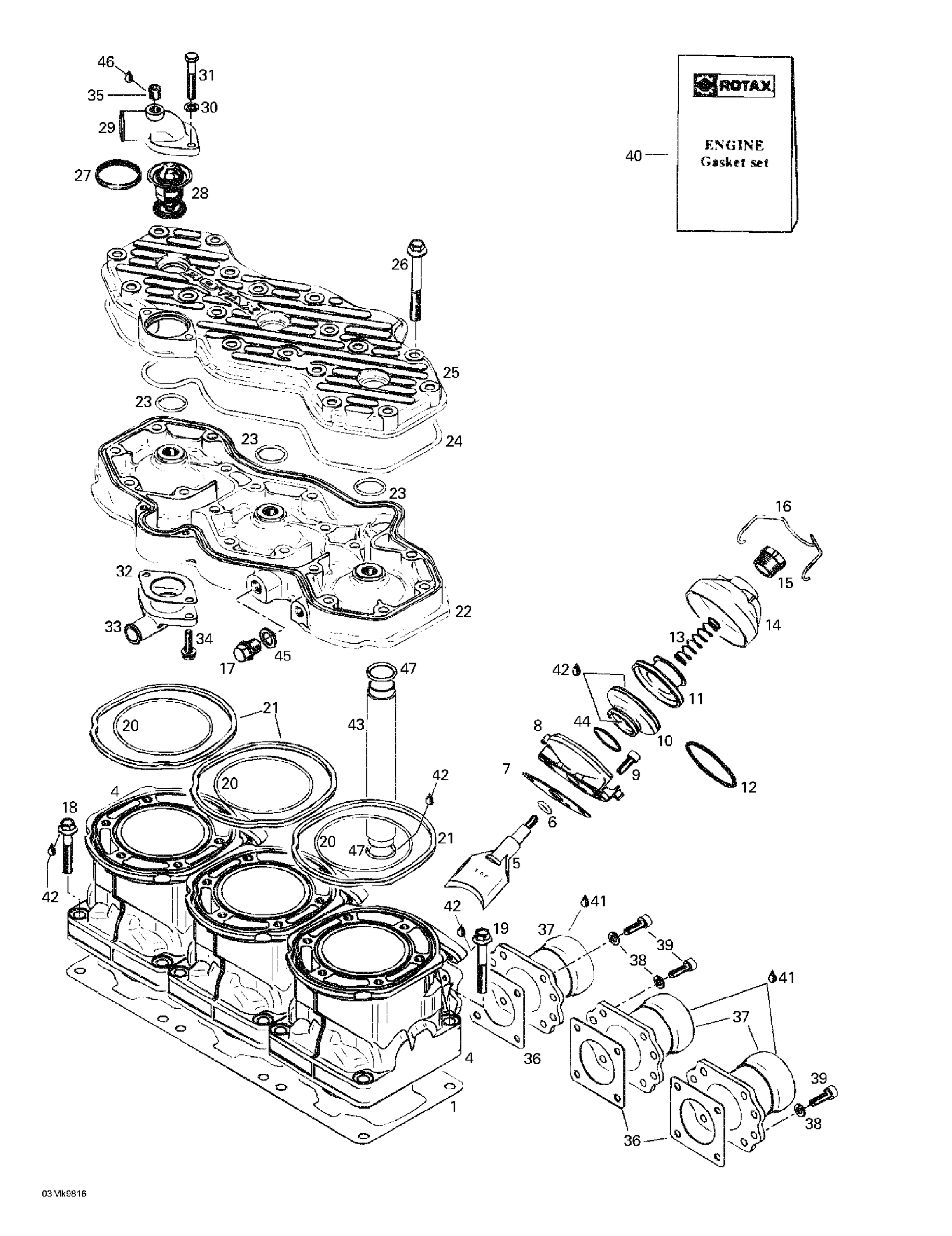 Cylinder, Exhaust Manifold