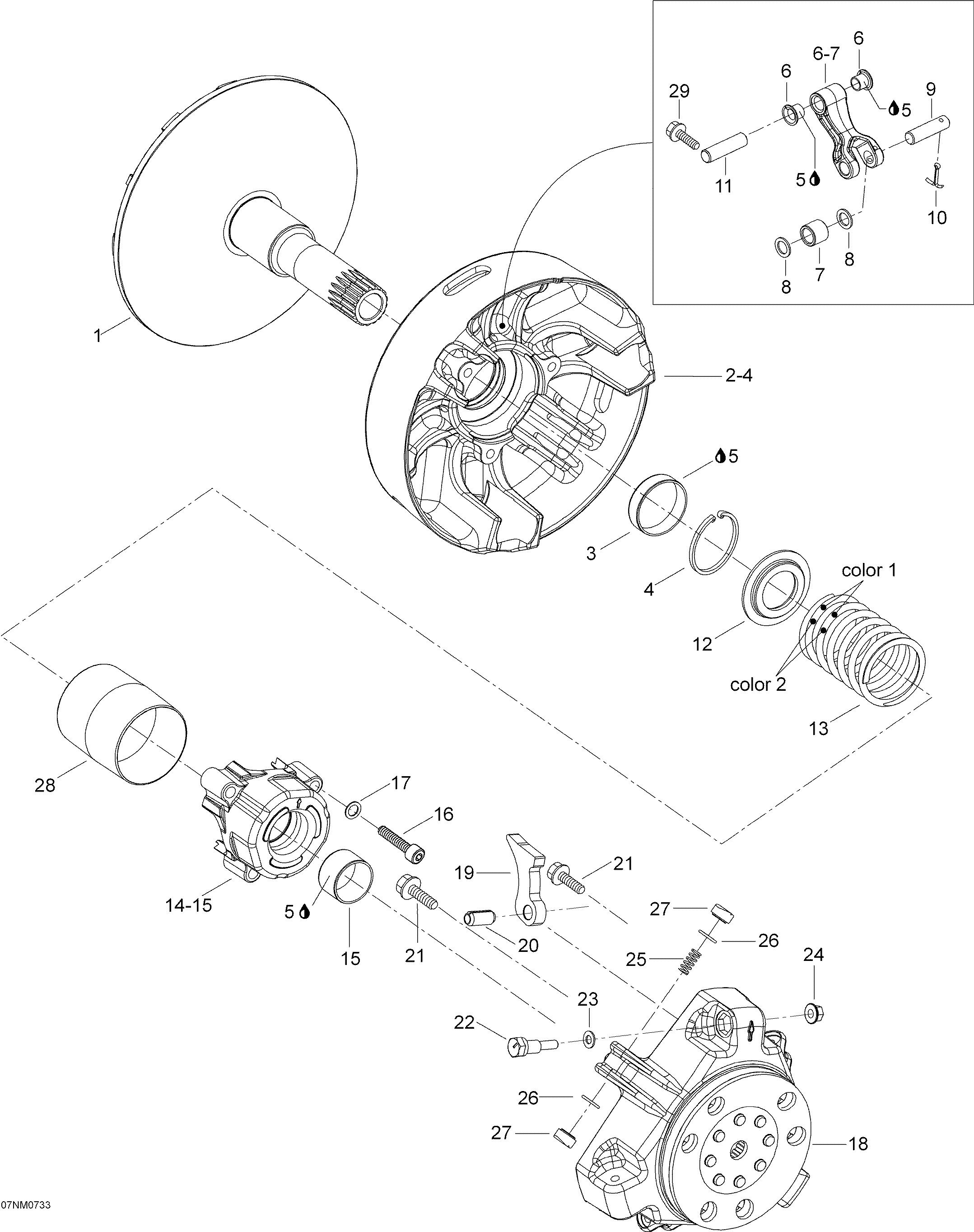 Схема узла: Drive Pulley