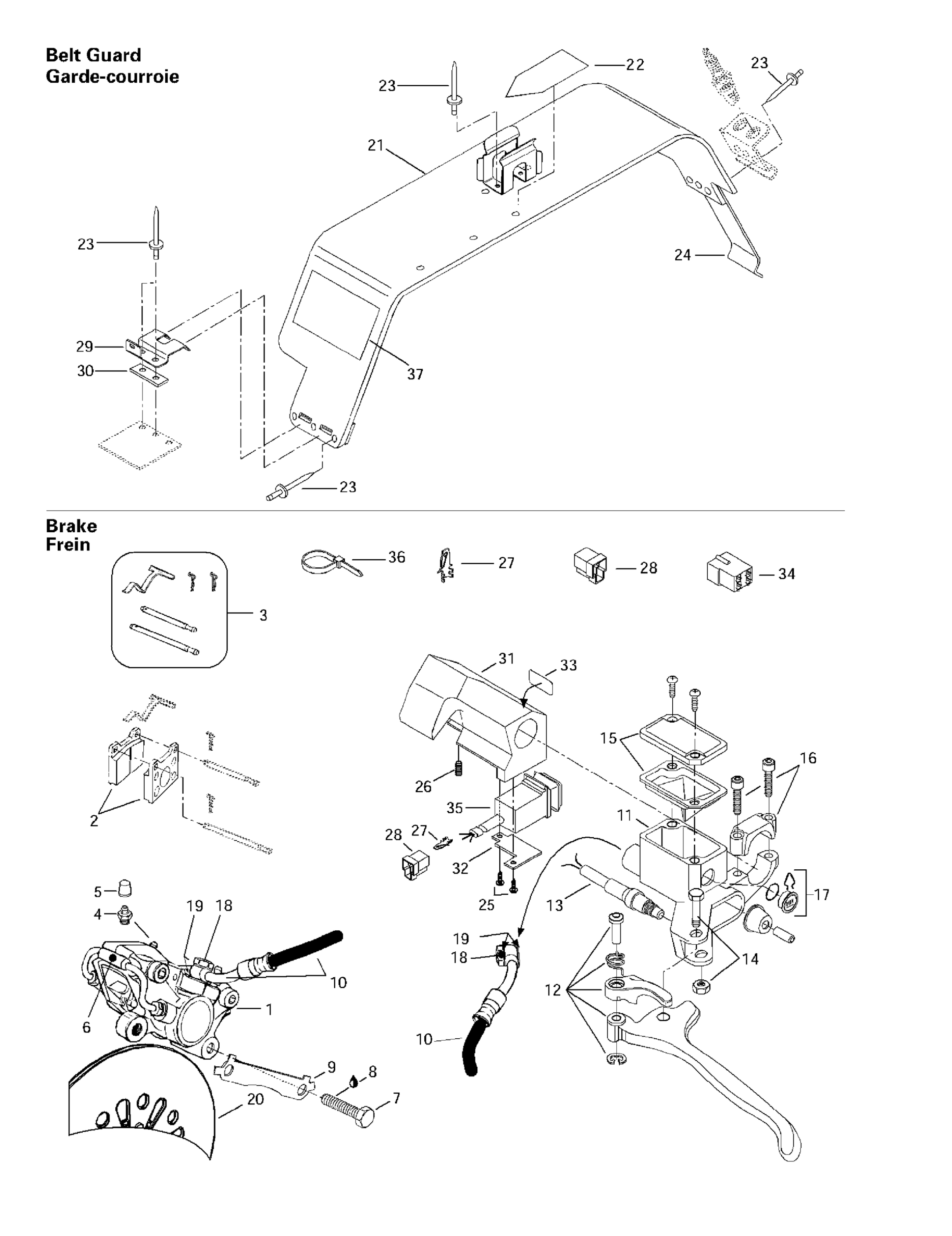 Hydraulic Brake And Belt Guard