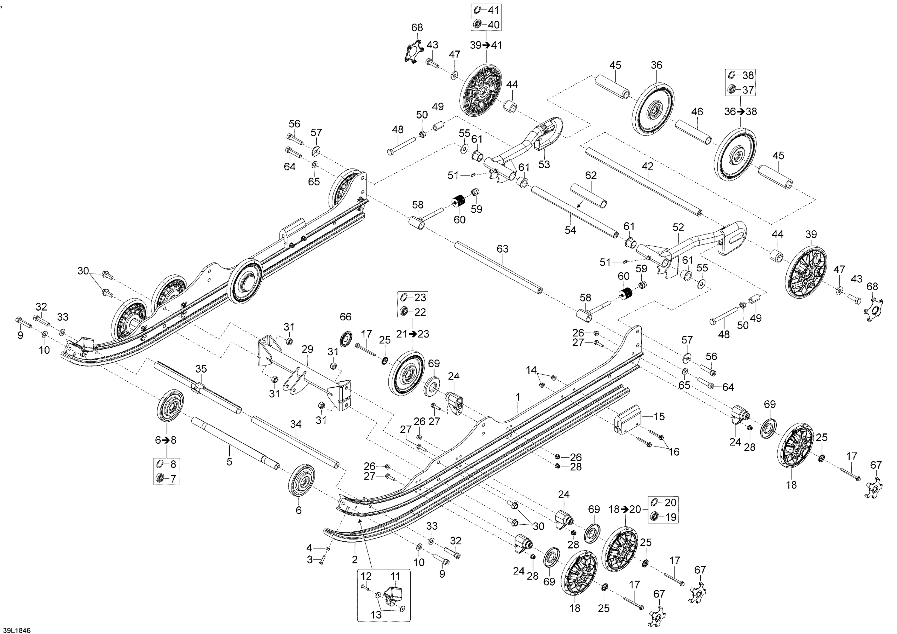 Схема узла: Rear Suspension A