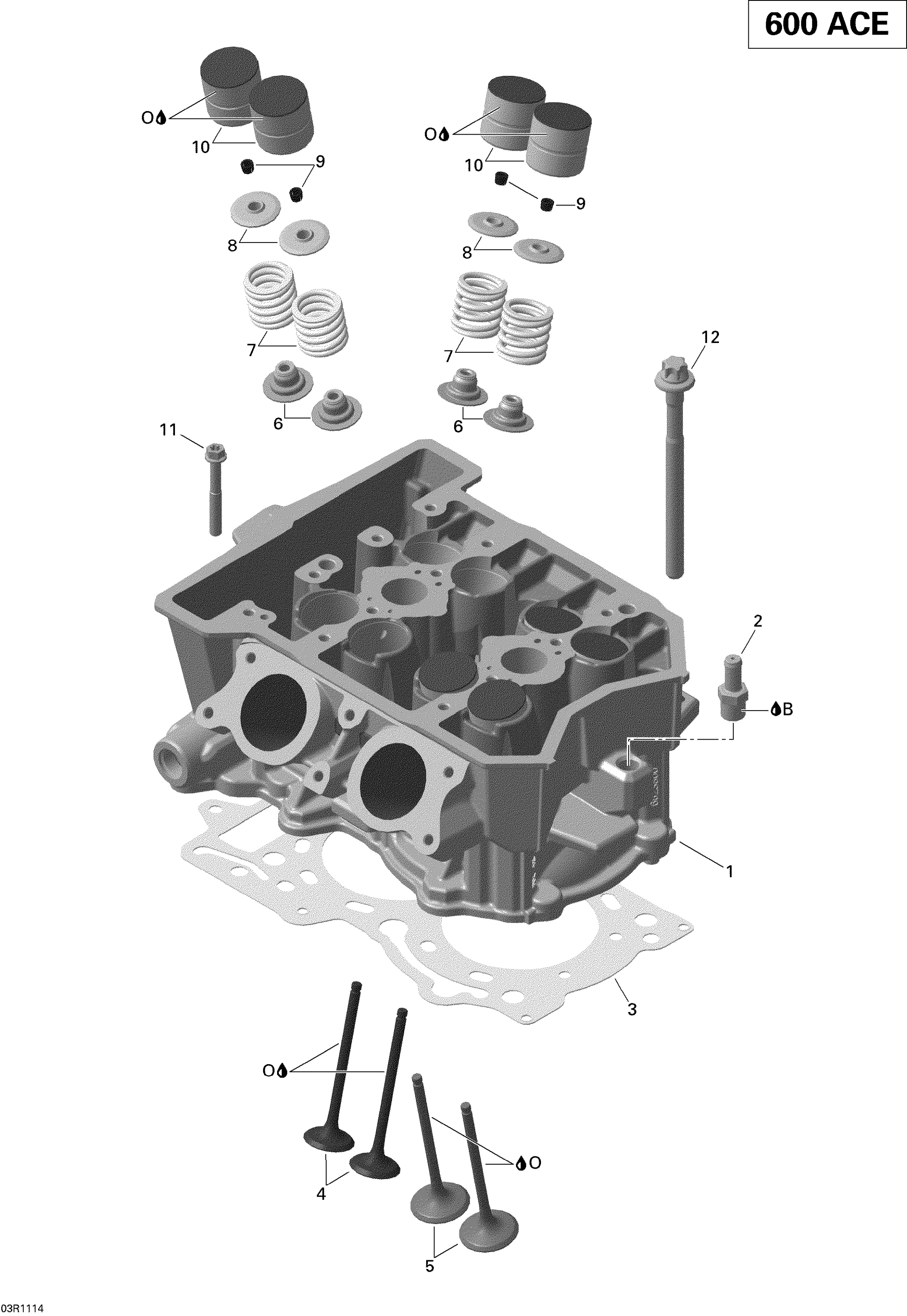 Cylinder Head - 600 ACE