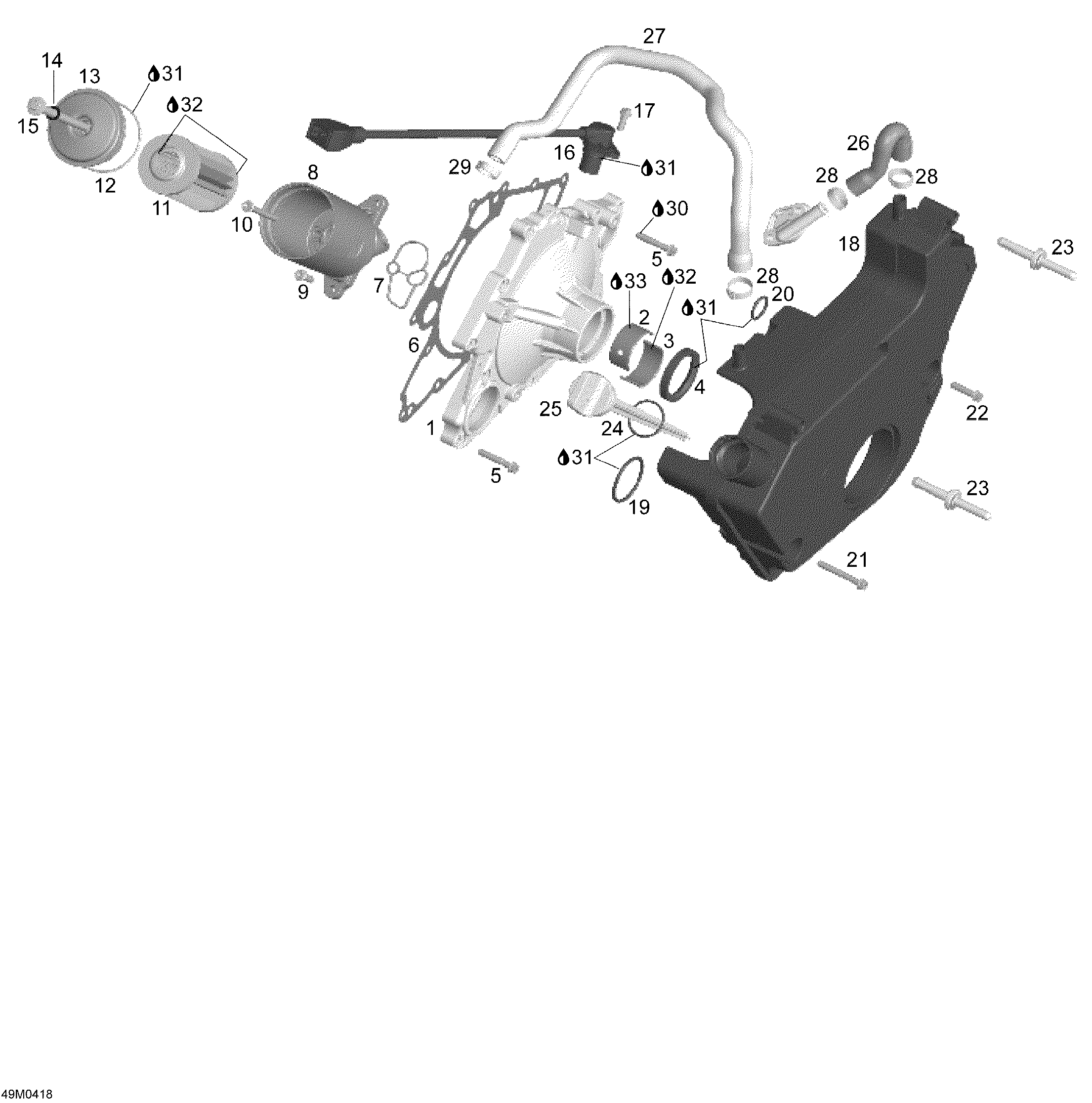 Clutch Cover and Oil Tank