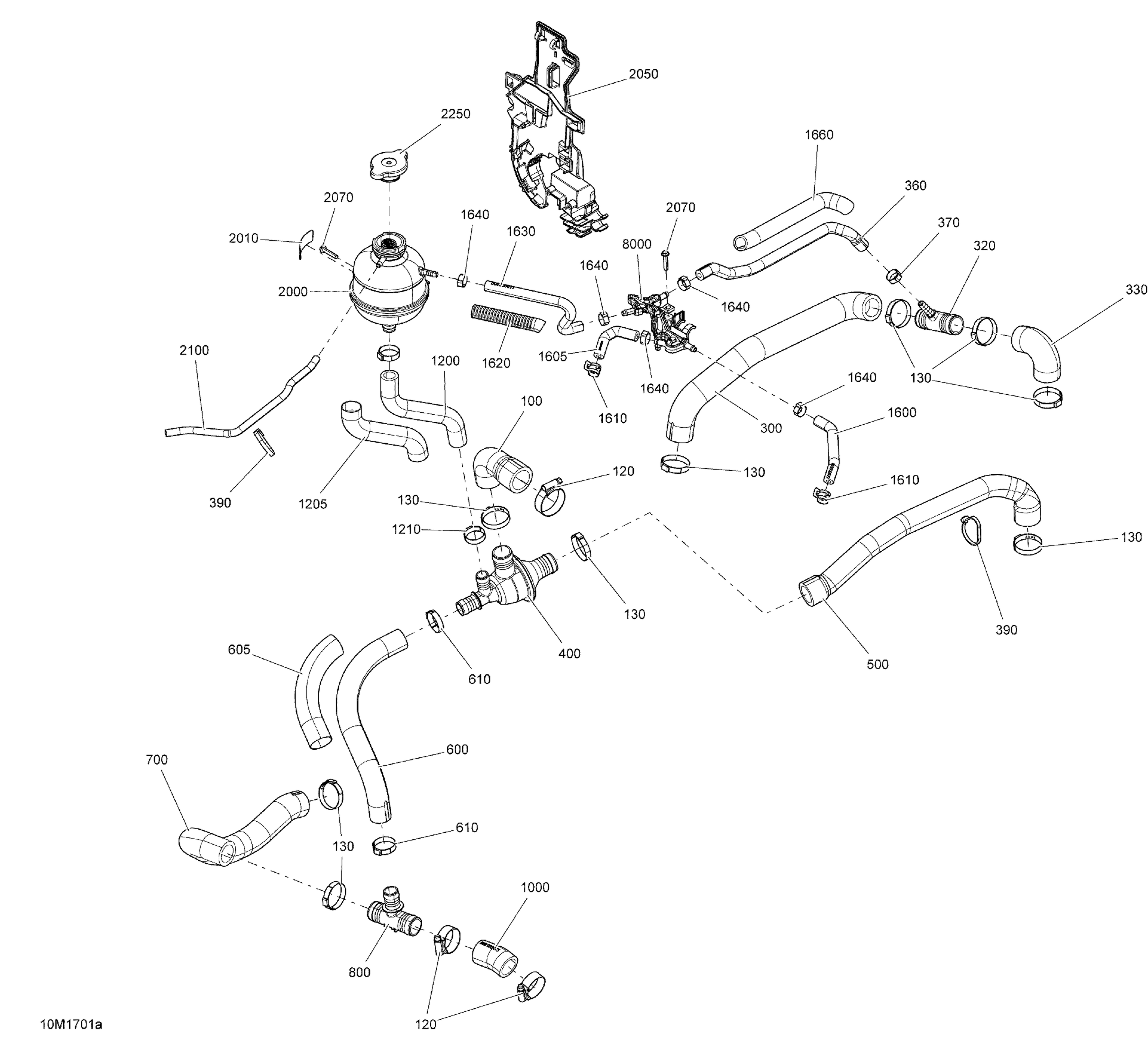 Cooling System - 600HO-800R E-TEC