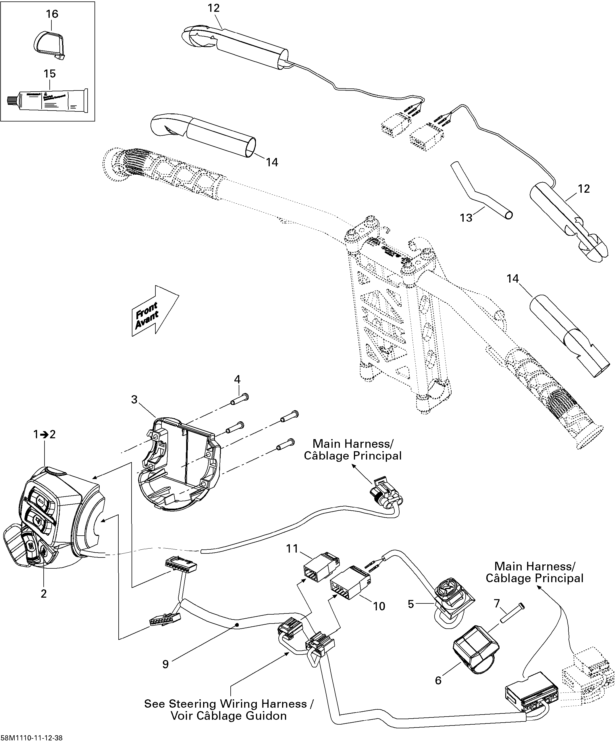 Схема узла: Electrical Accessories, Steering