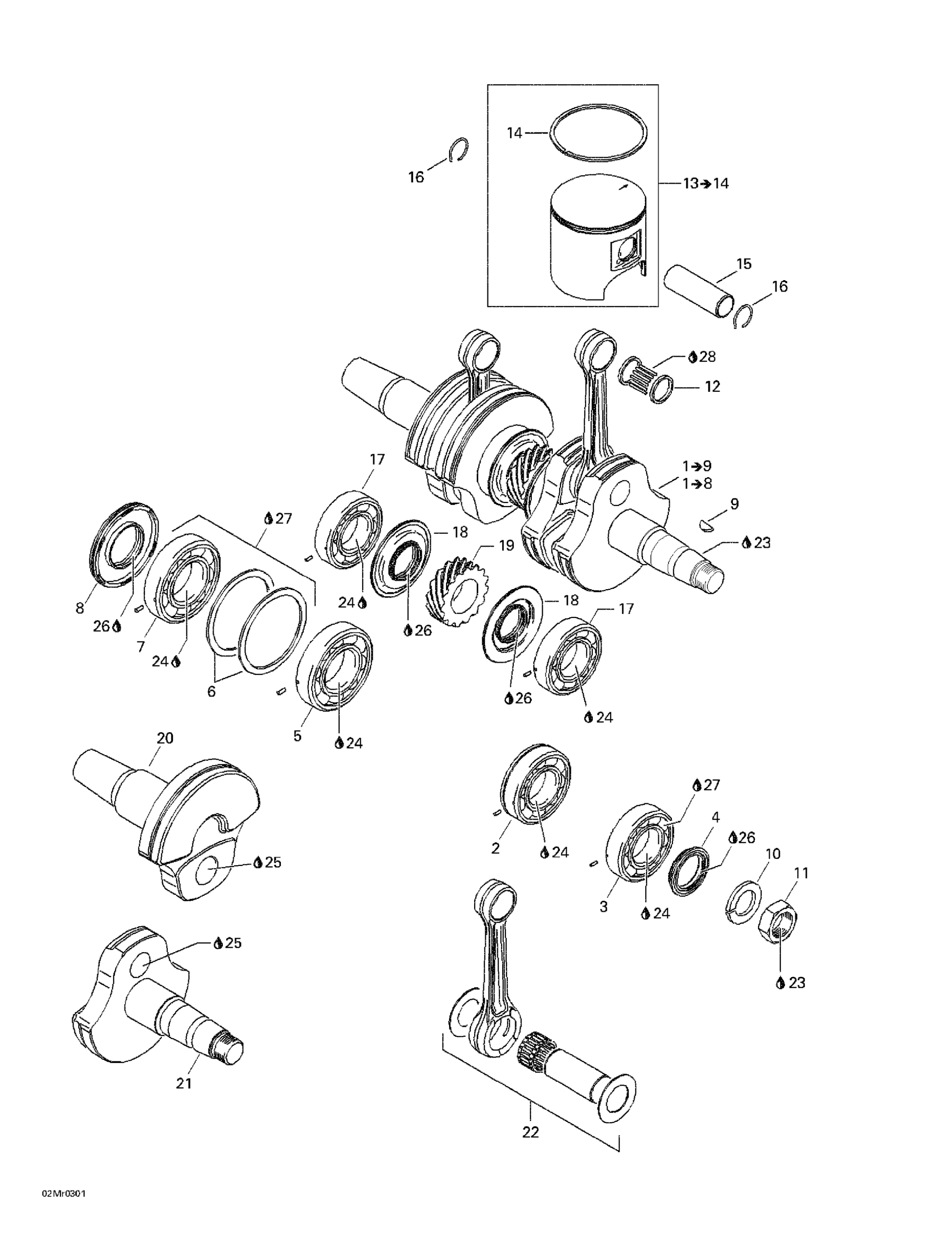 Crankshaft And Pistons