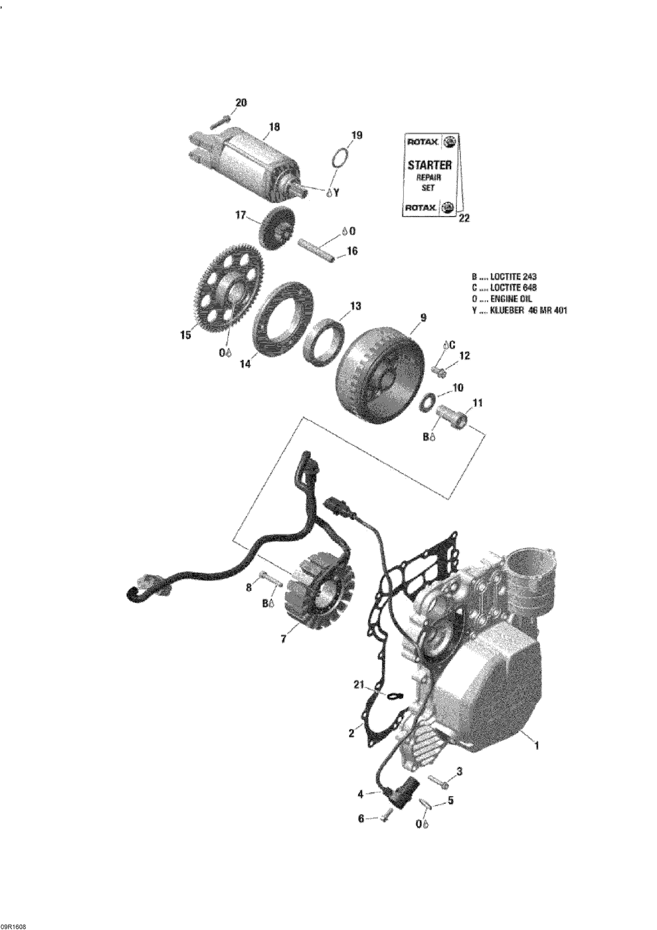 Magneto And Electric Starter - 600 ACE