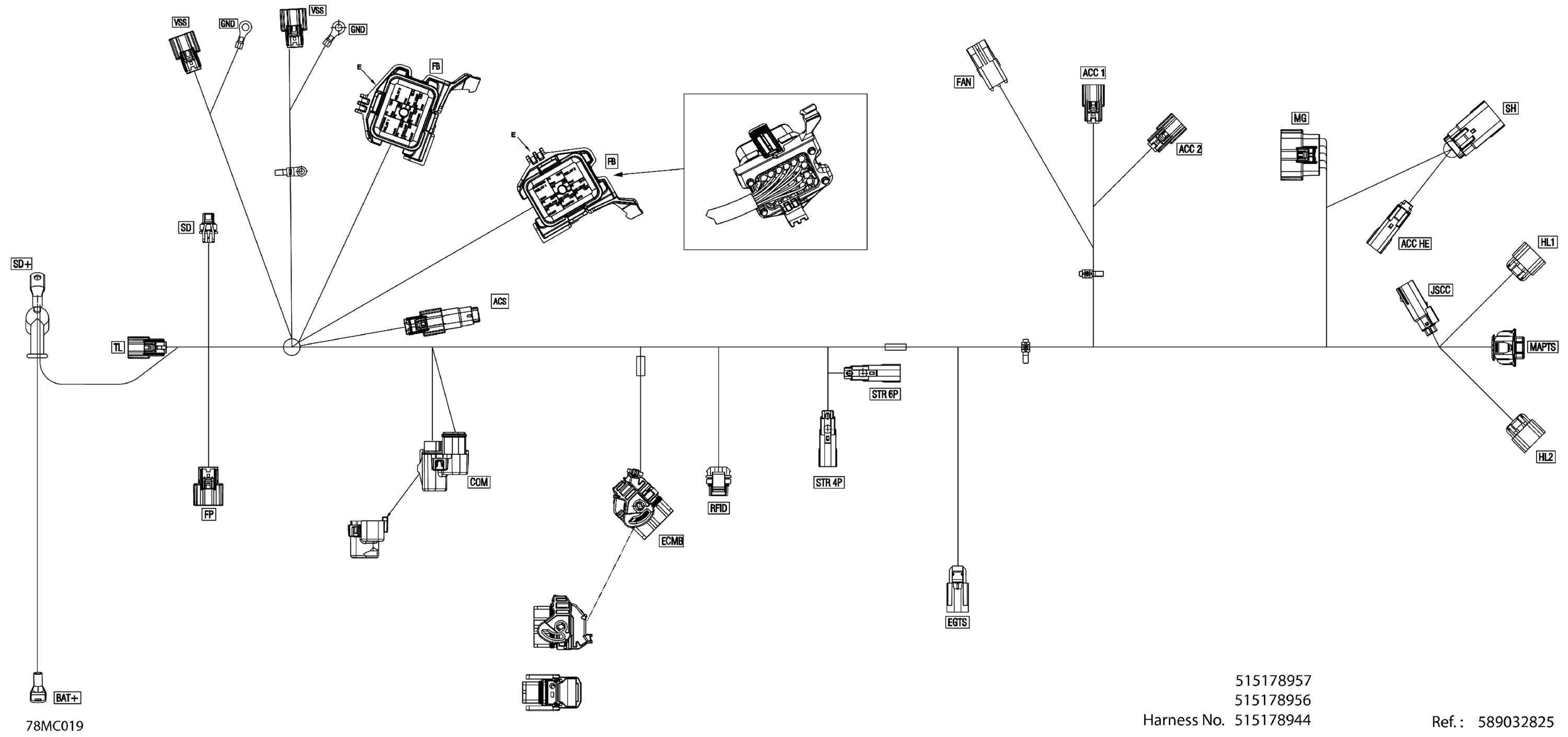 Electric - Main Harness - 515178956