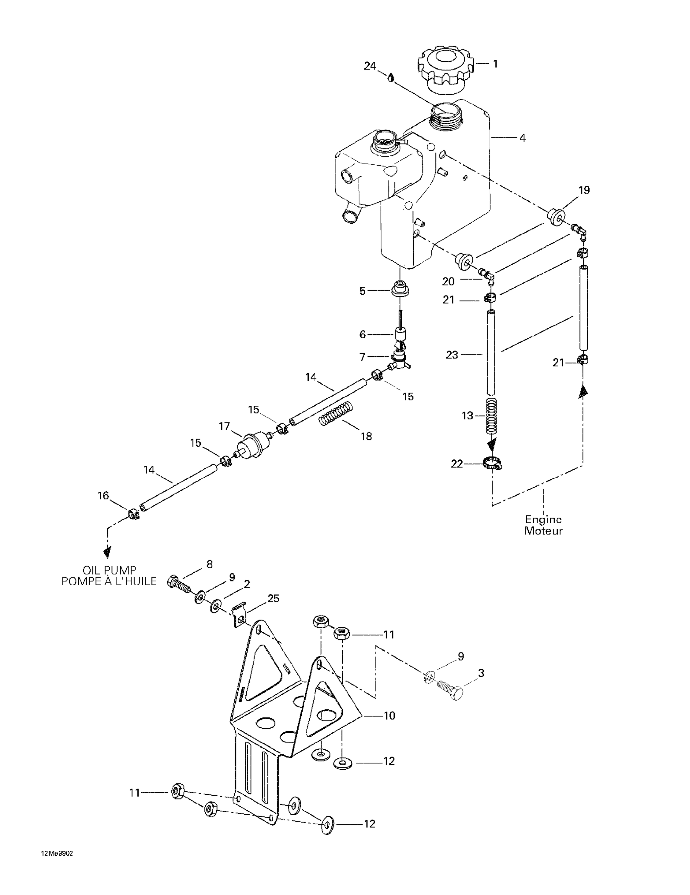 Схема узла: Oil Tank And Support