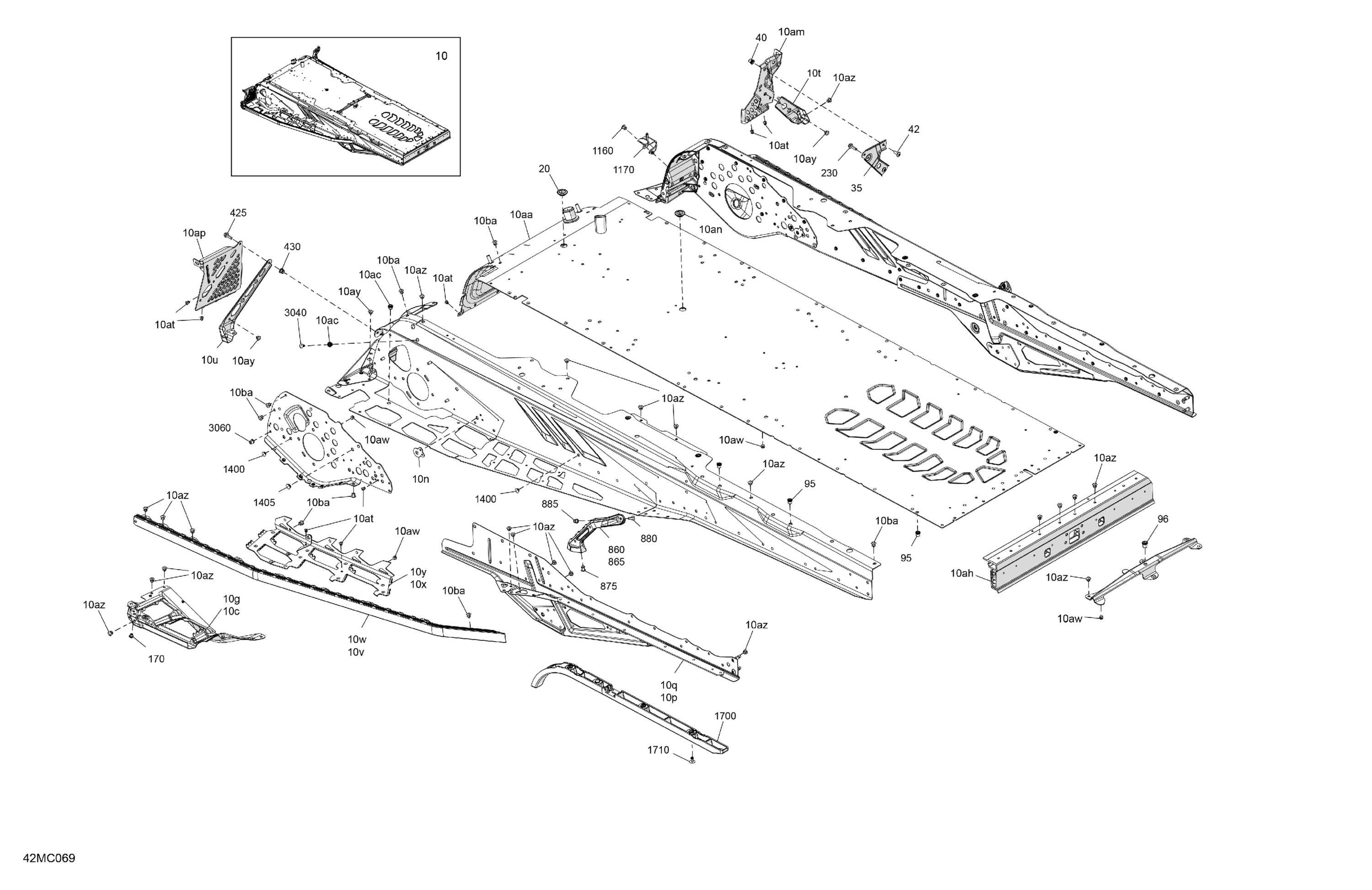 Схема узла: Frame - System - Rear Section