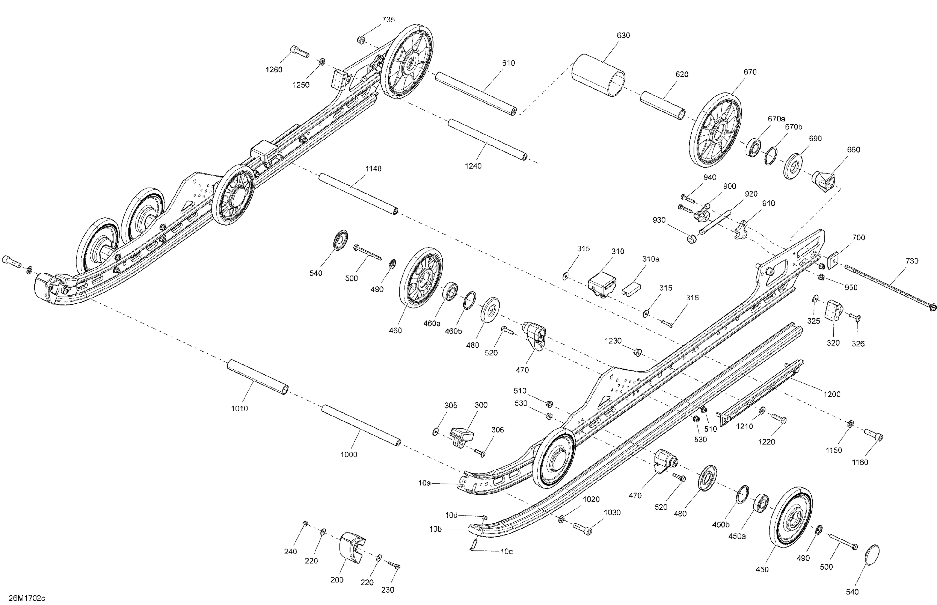 Rear Suspension - Model 137 - Inferior