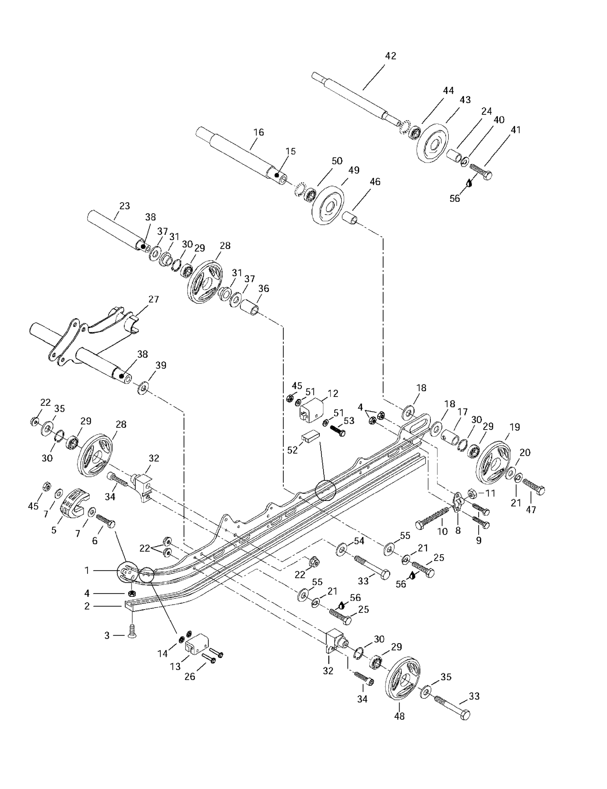 Схема узла: Rear Suspension