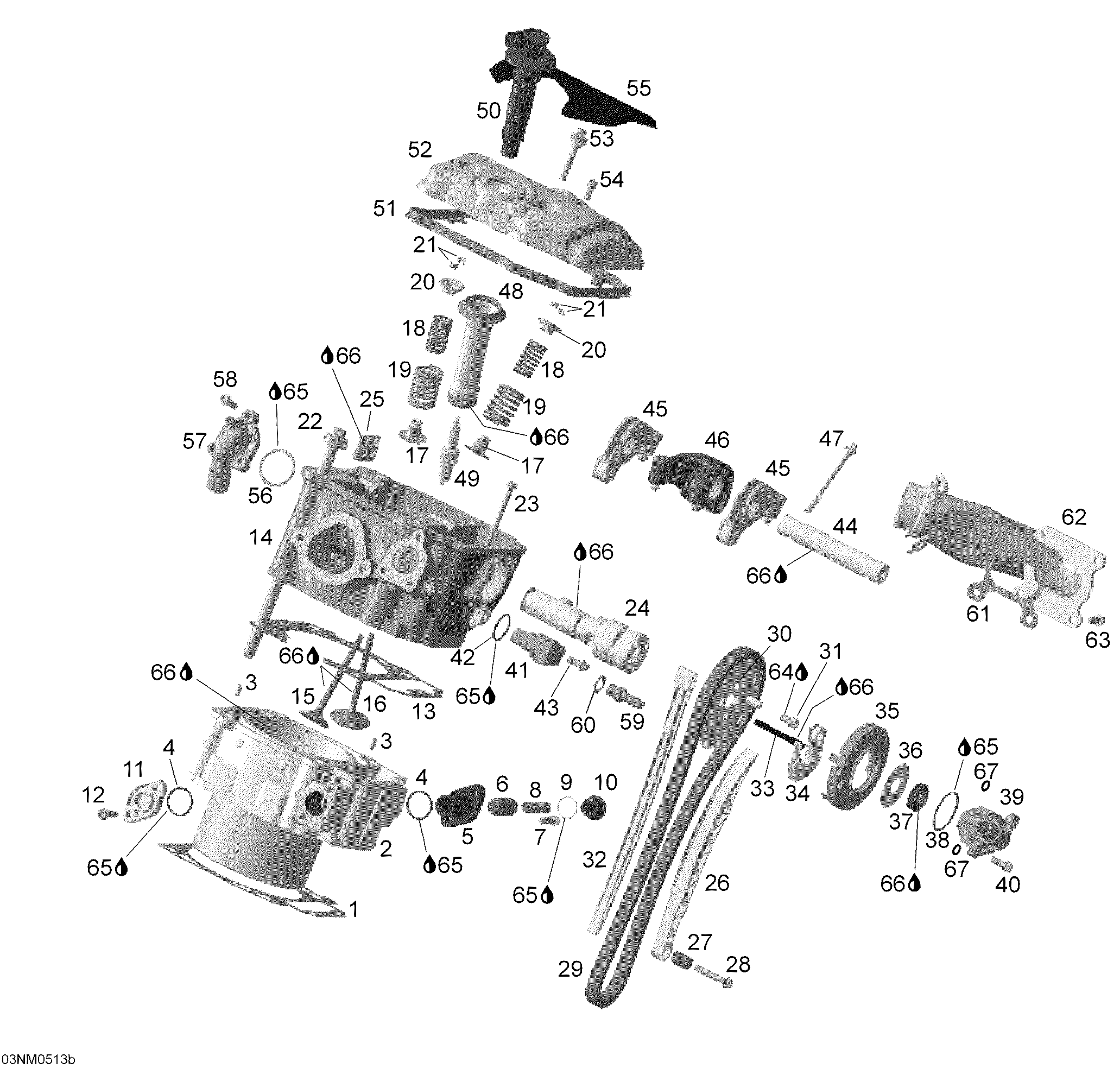 Схема узла: Cylinder And Cylinder Head