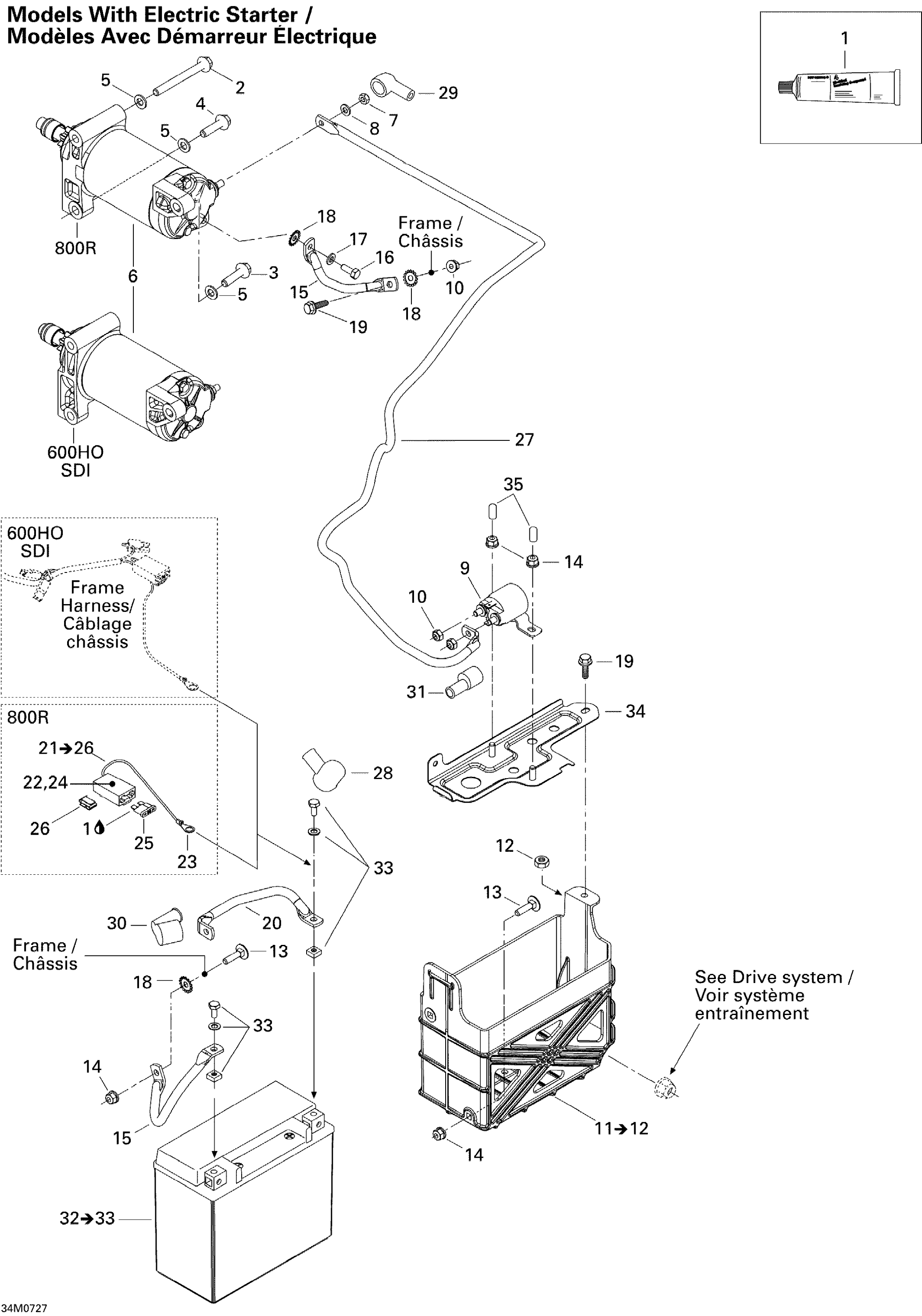 Battery And Starter 800R