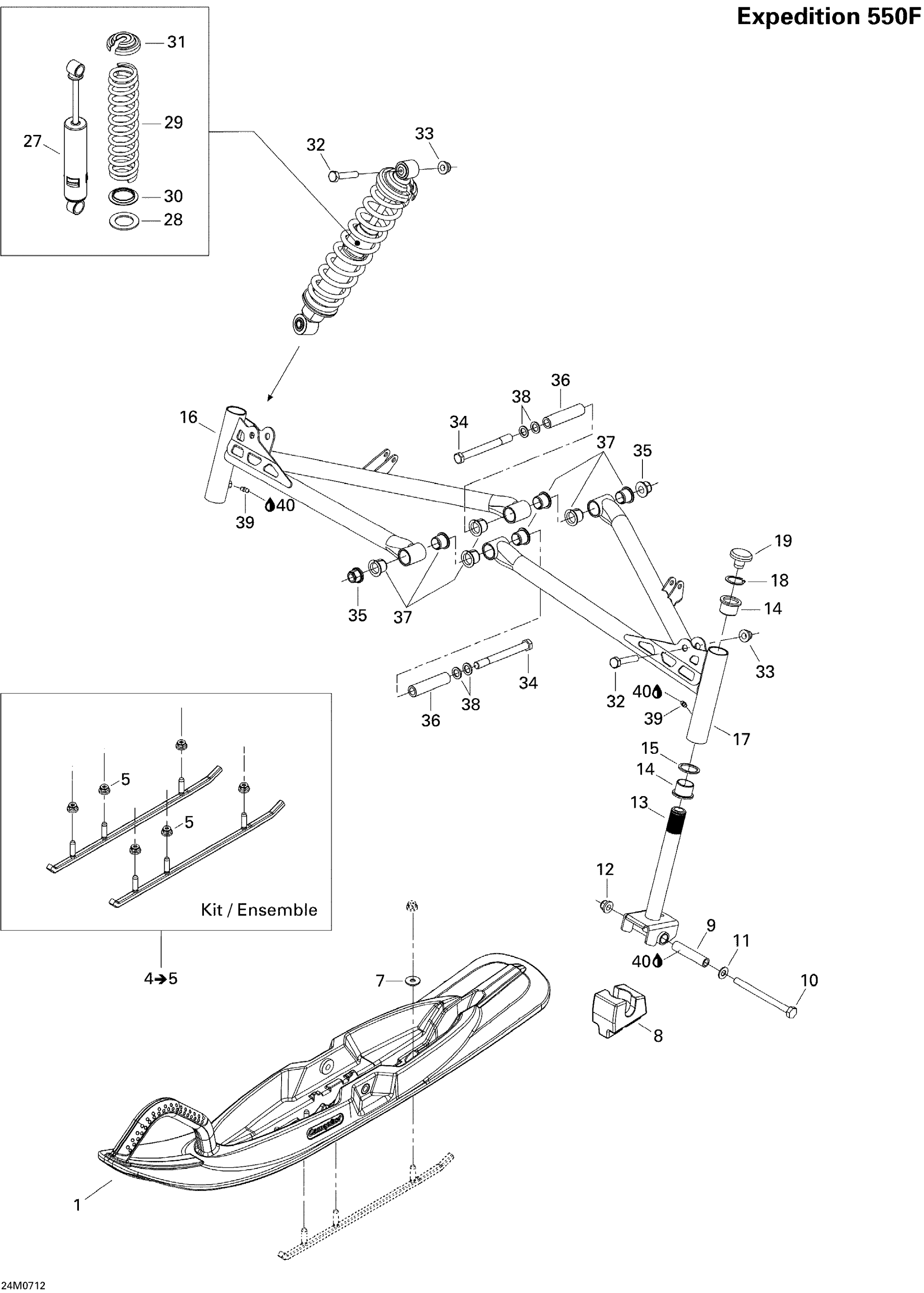 Front Suspension And Ski