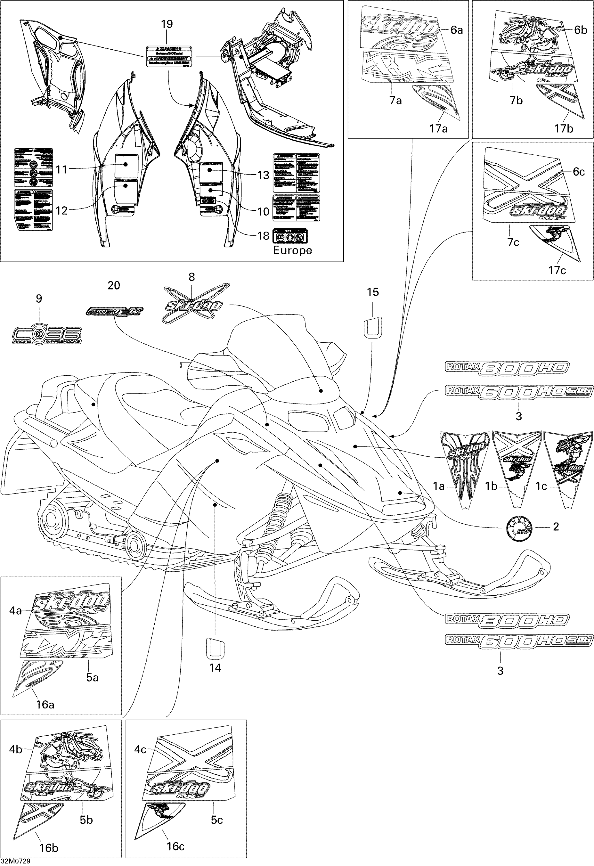 Decals RENX 800