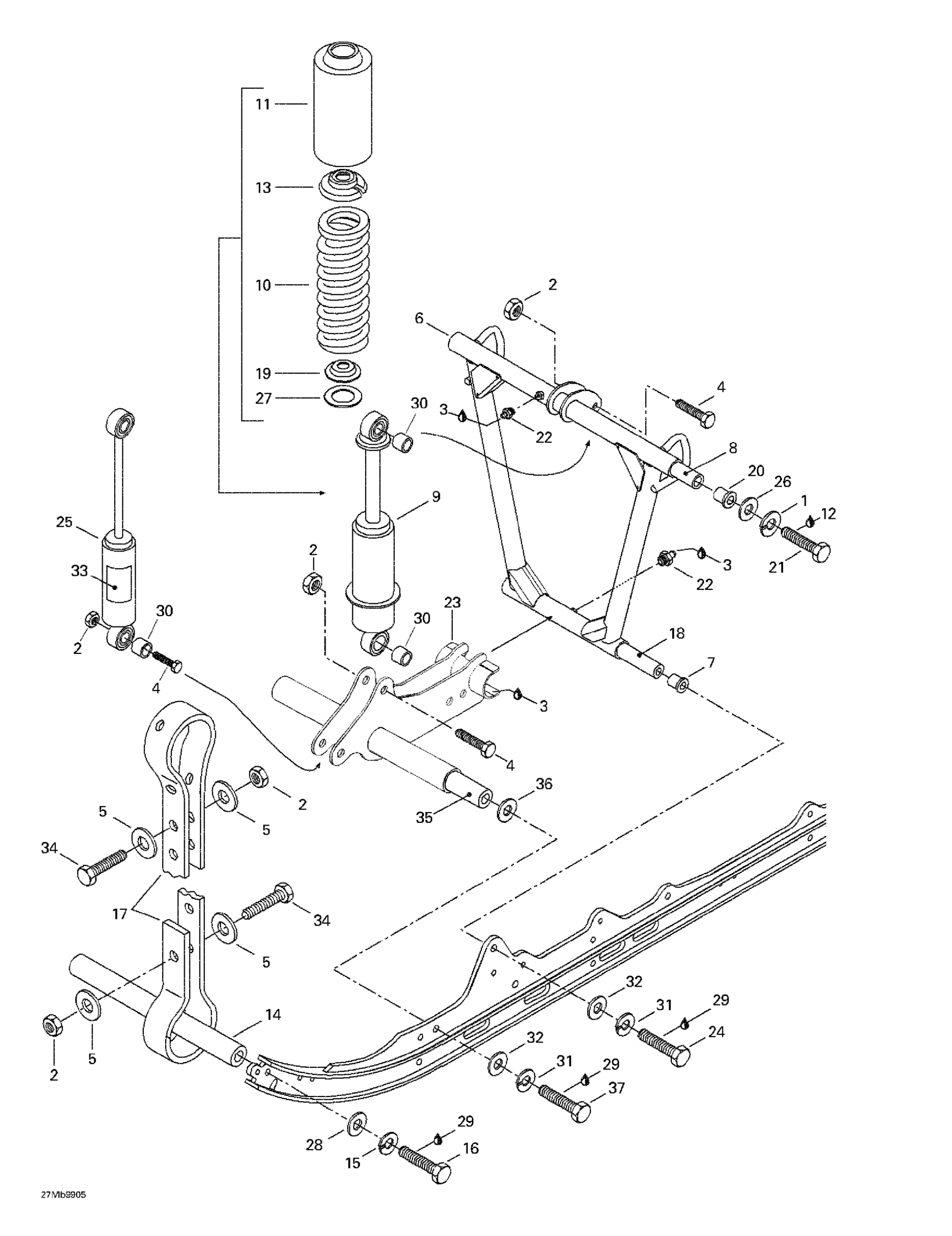 Схема узла: Front Arm, Rear Suspension