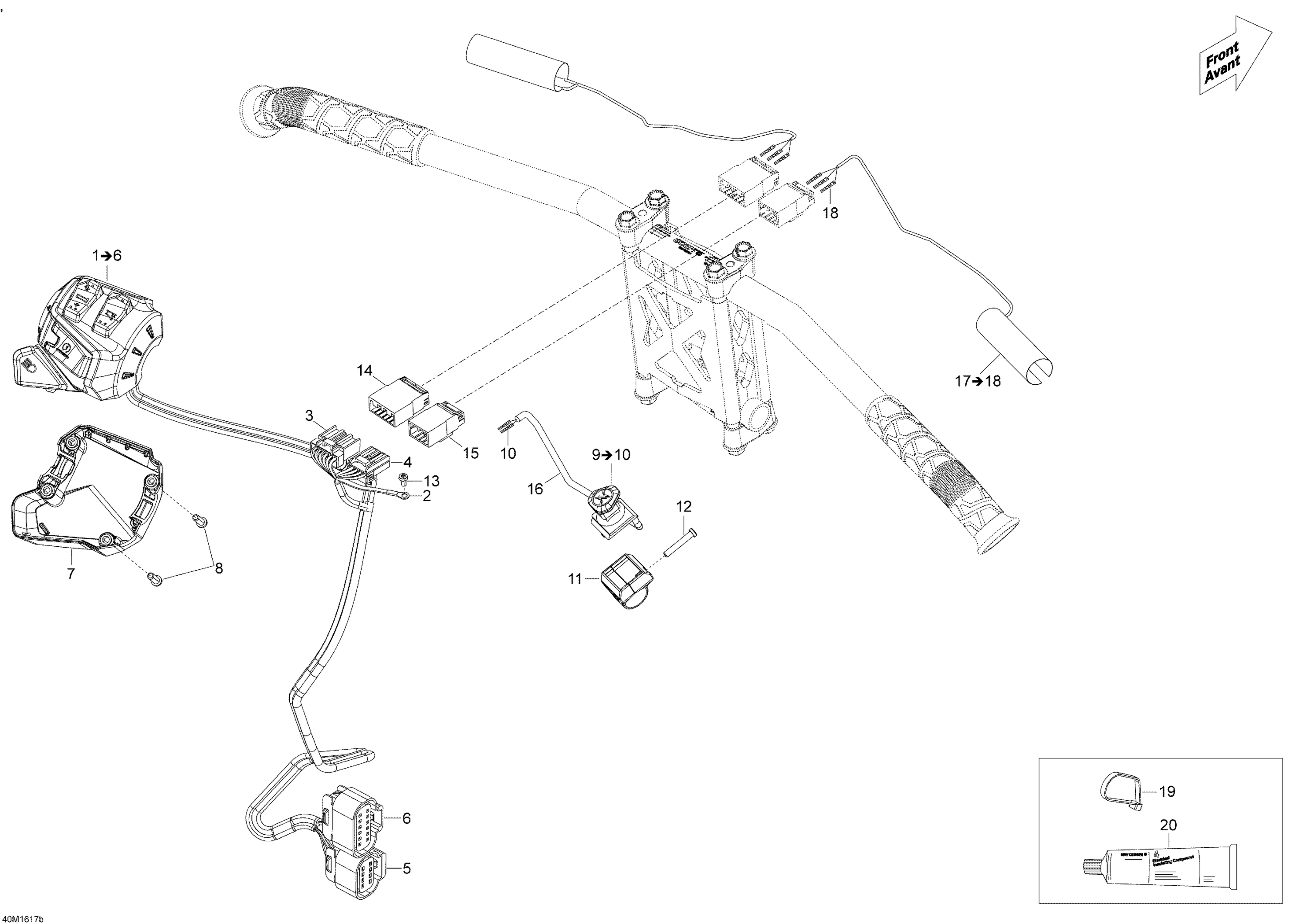 Steering Wiring Harness - 600 E-TEC