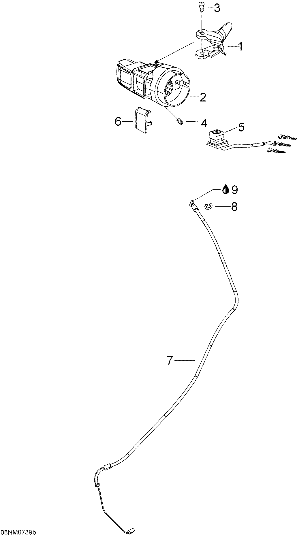 Throttle Handle And Housing