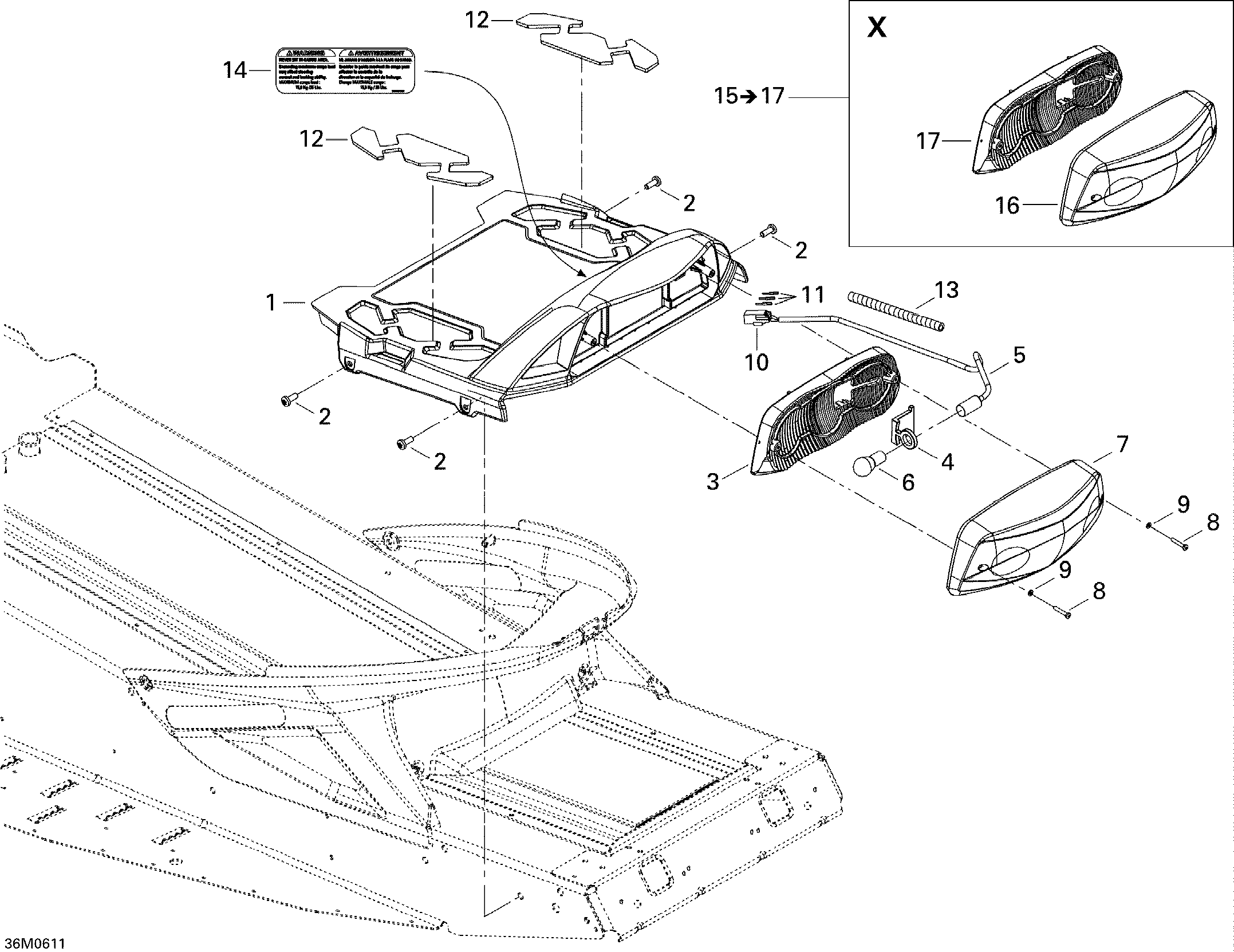 Схема узла: Luggage Rack