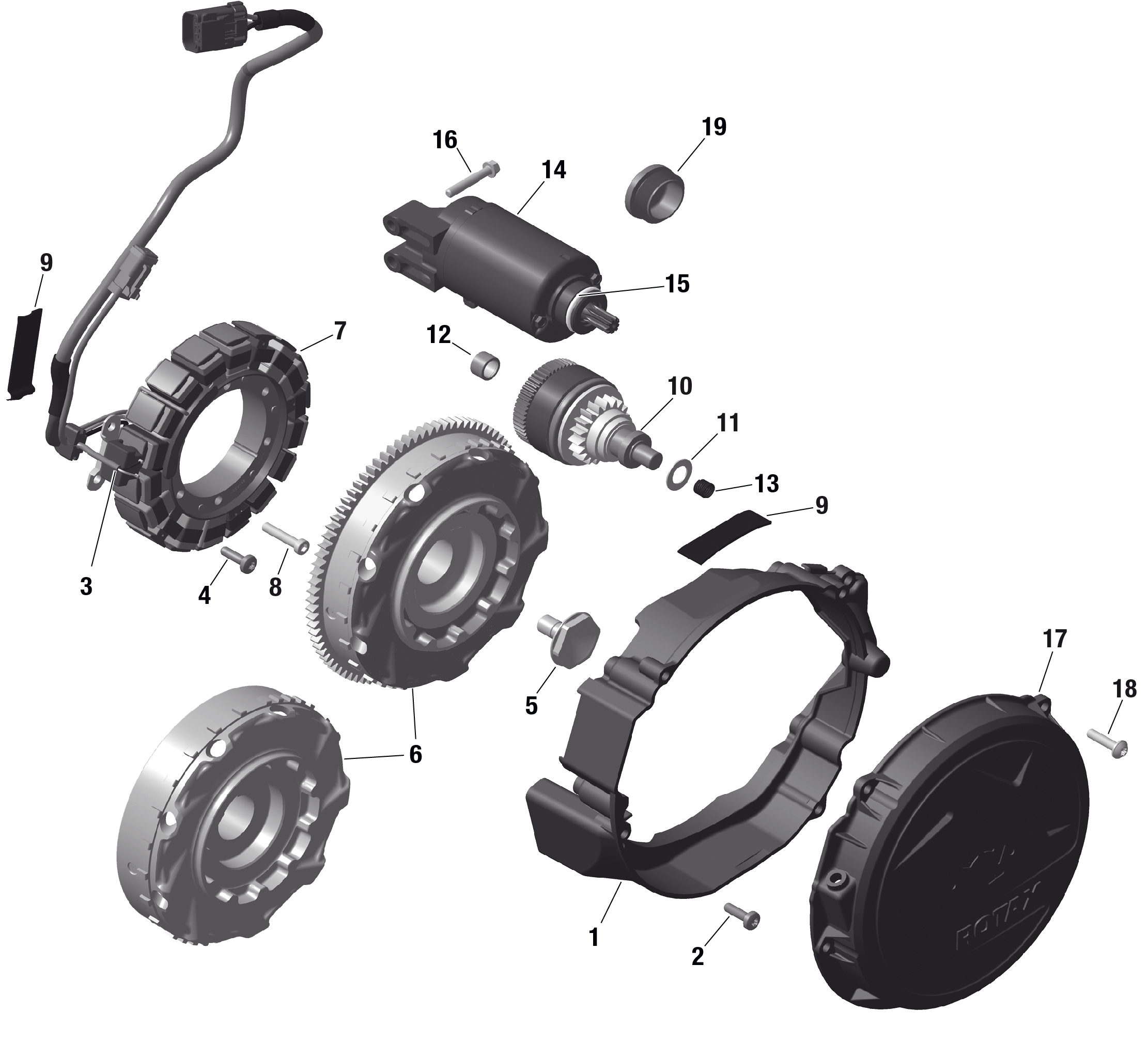 ROTAX - Magneto and Electric Starter