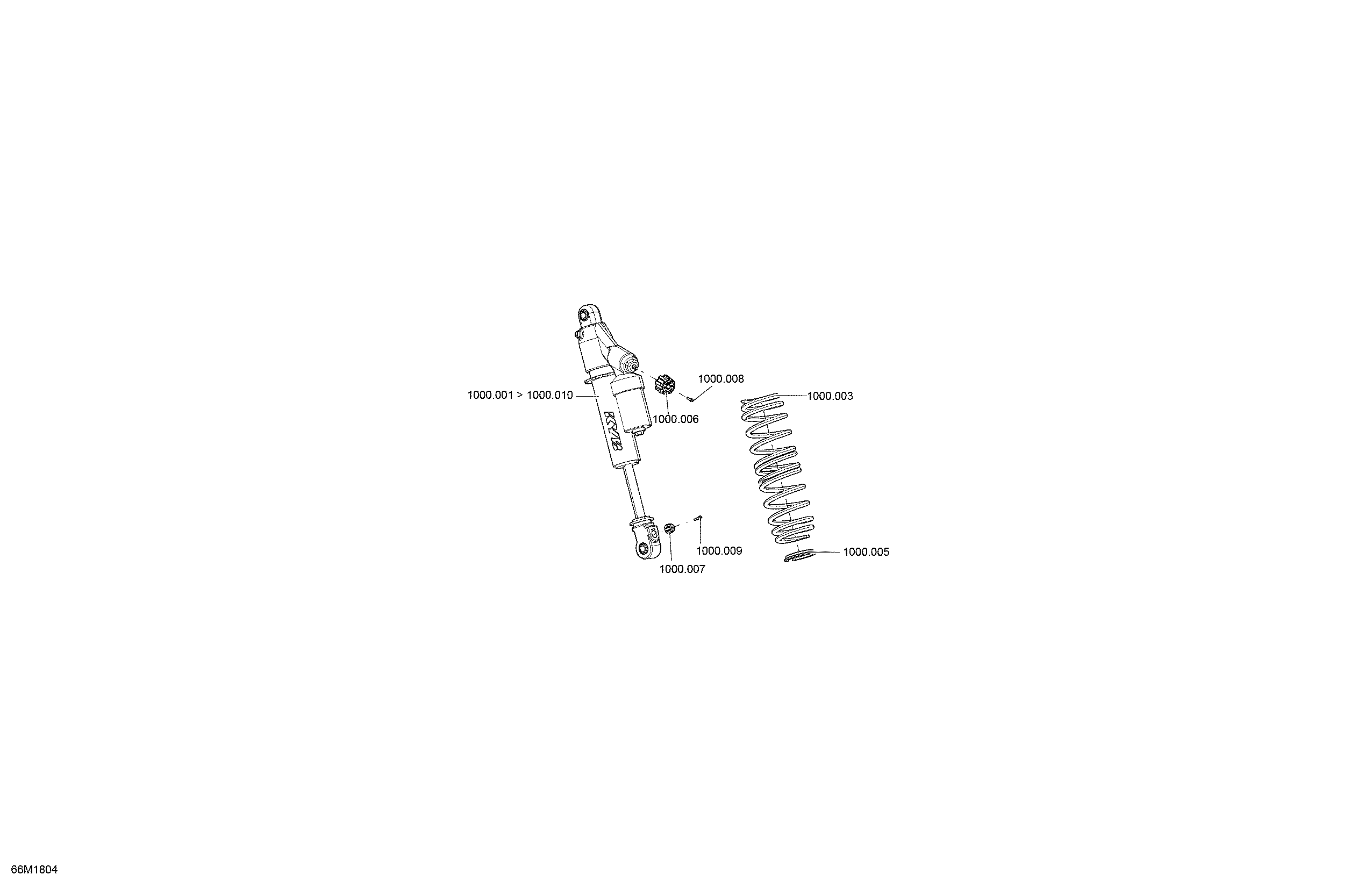 Front Shocks MXZ - 1200 4-TEC - Package X