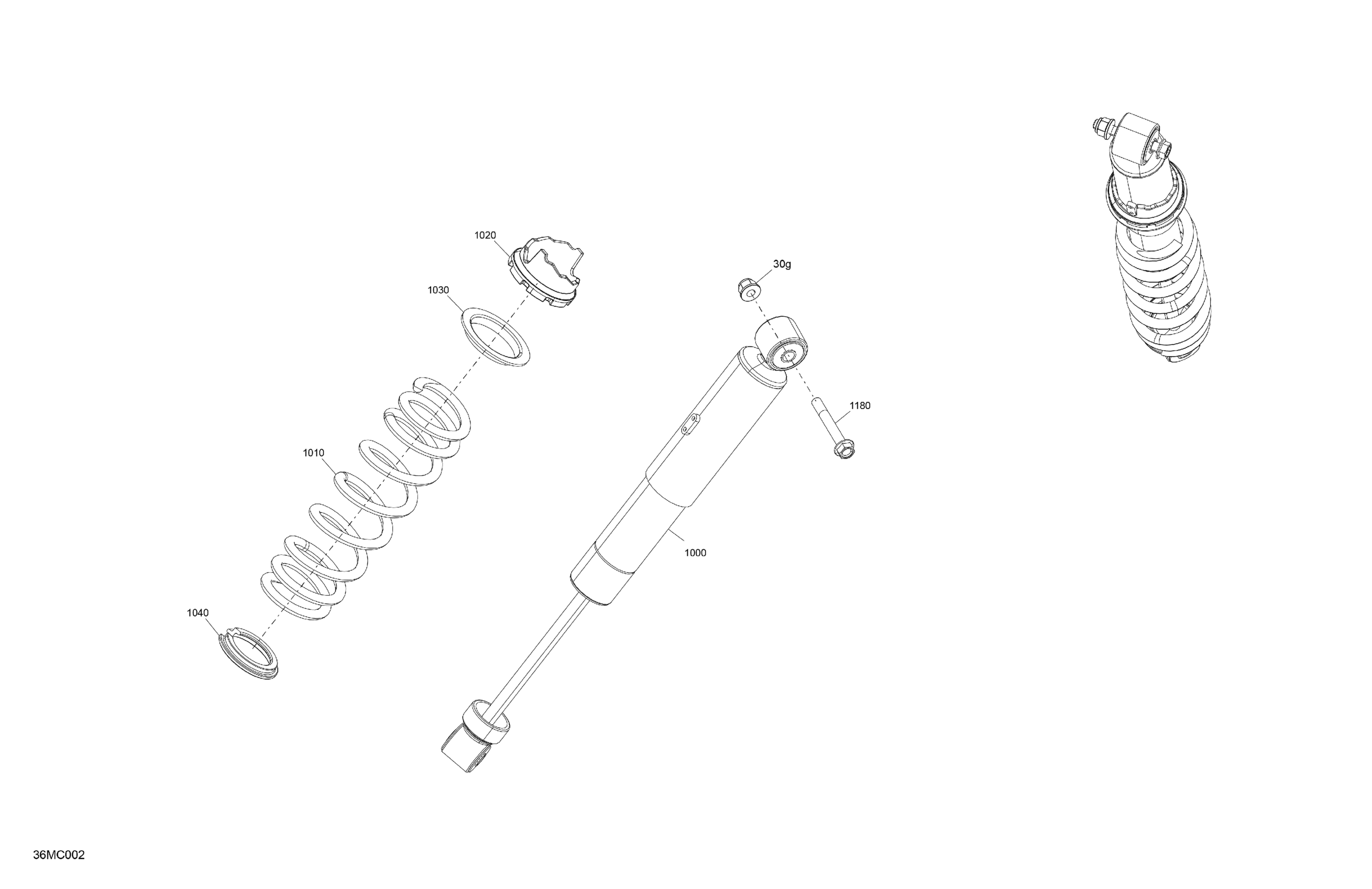 Схема узла: Suspension - Front Shock