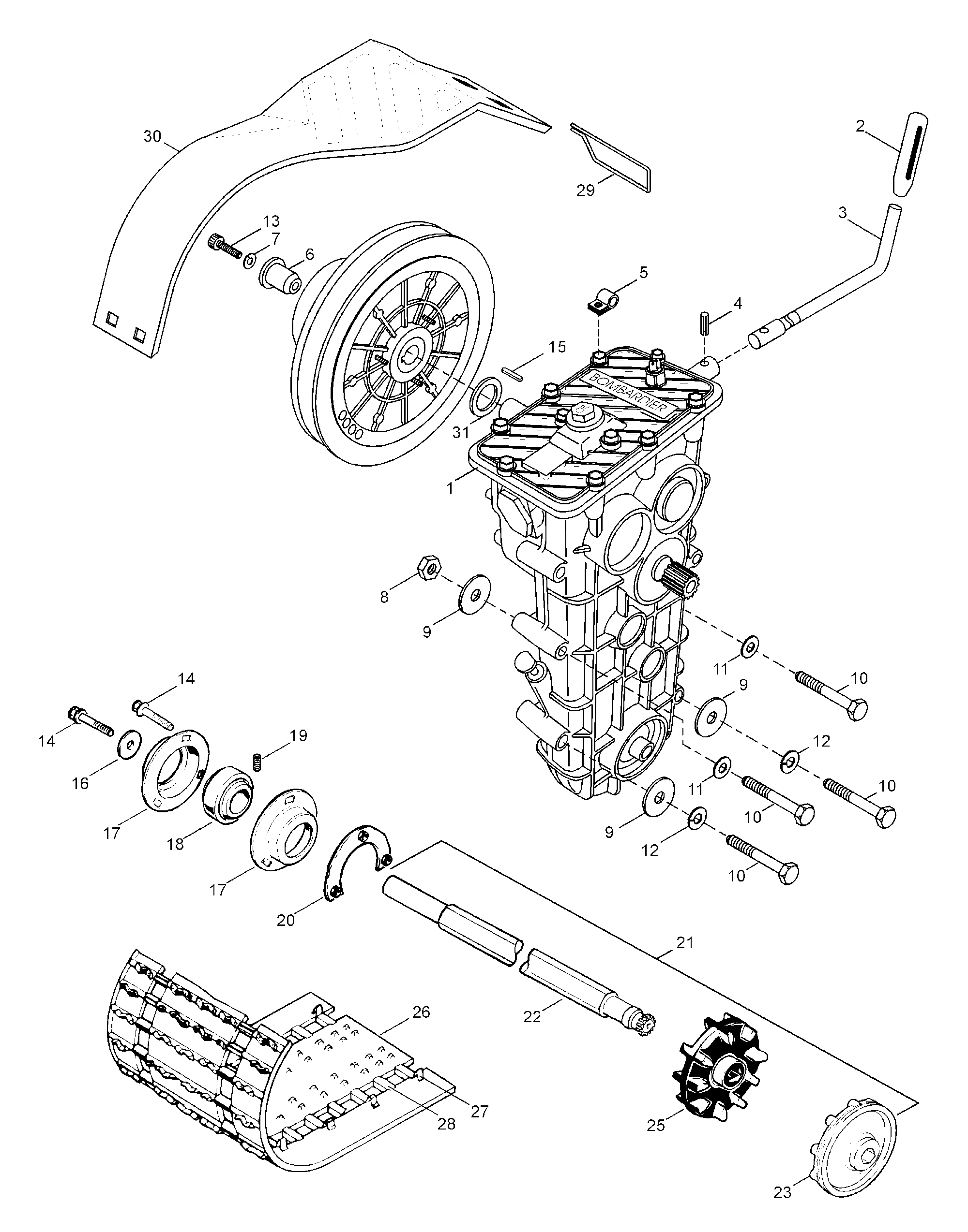 Схема узла: Drive Axle