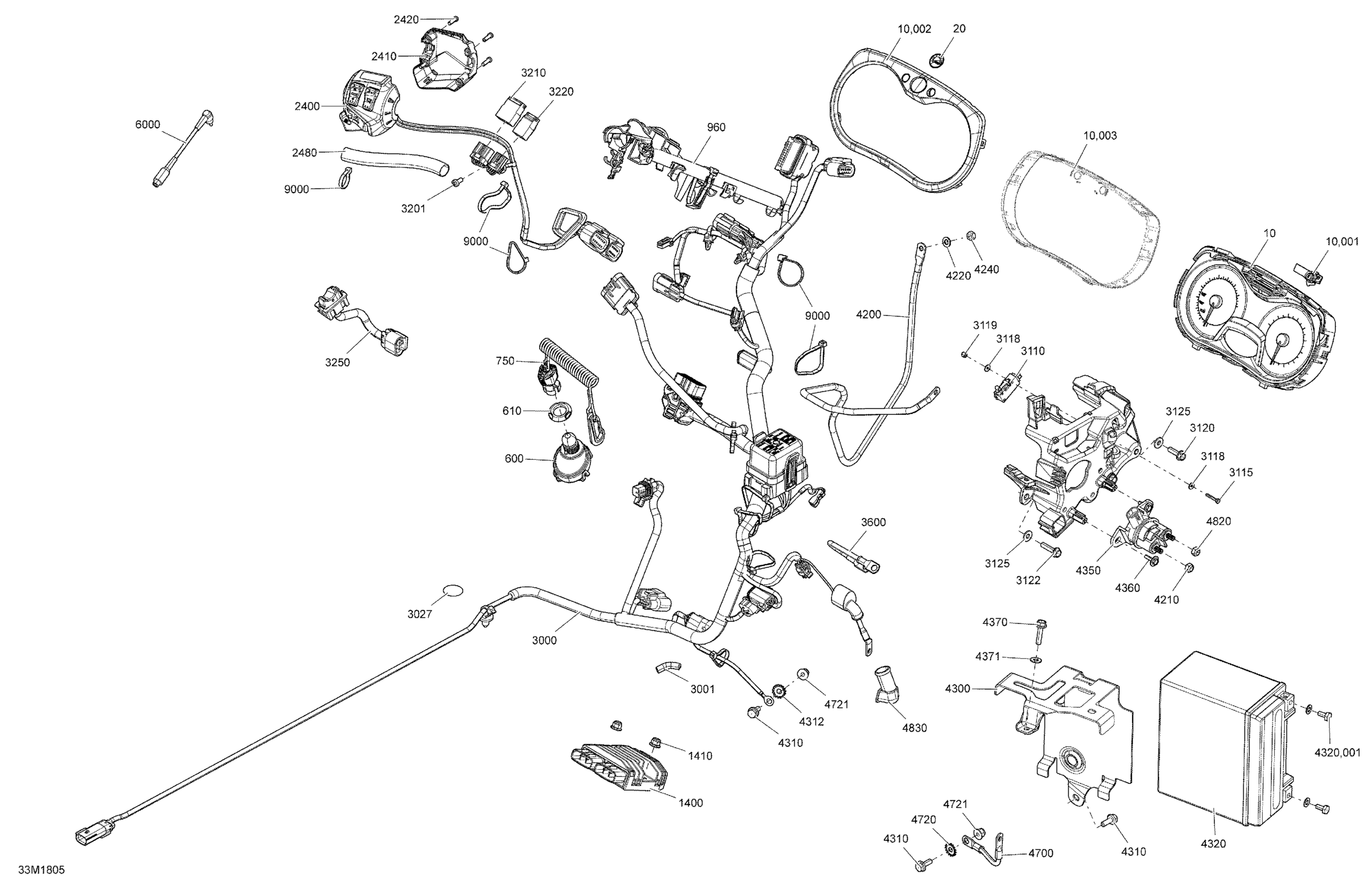 Electrical System MXZ - 1200 4-TEC