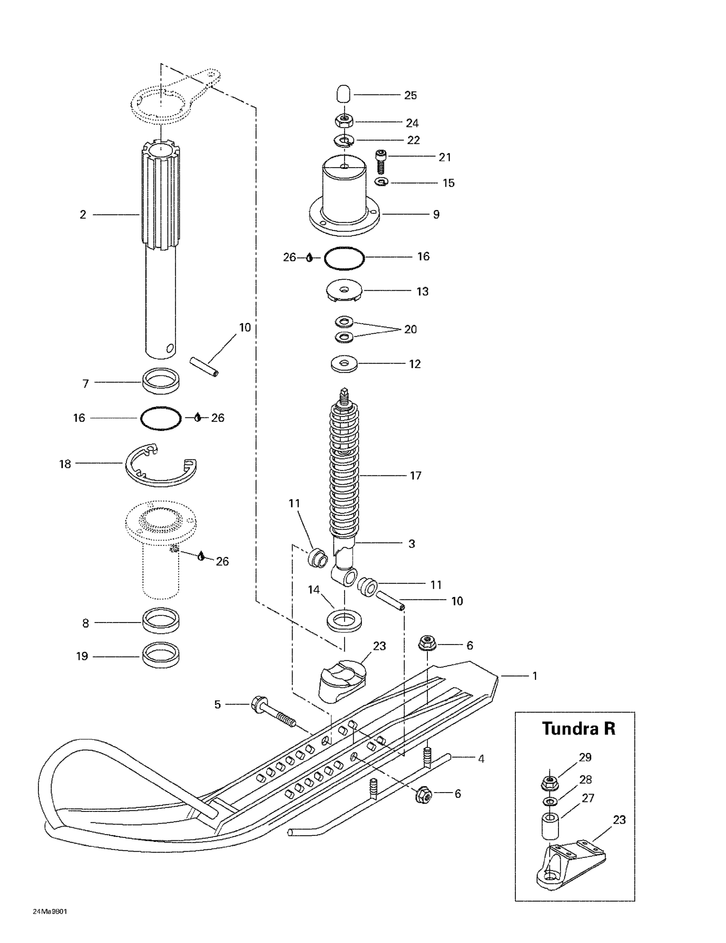 Front Suspension And Ski