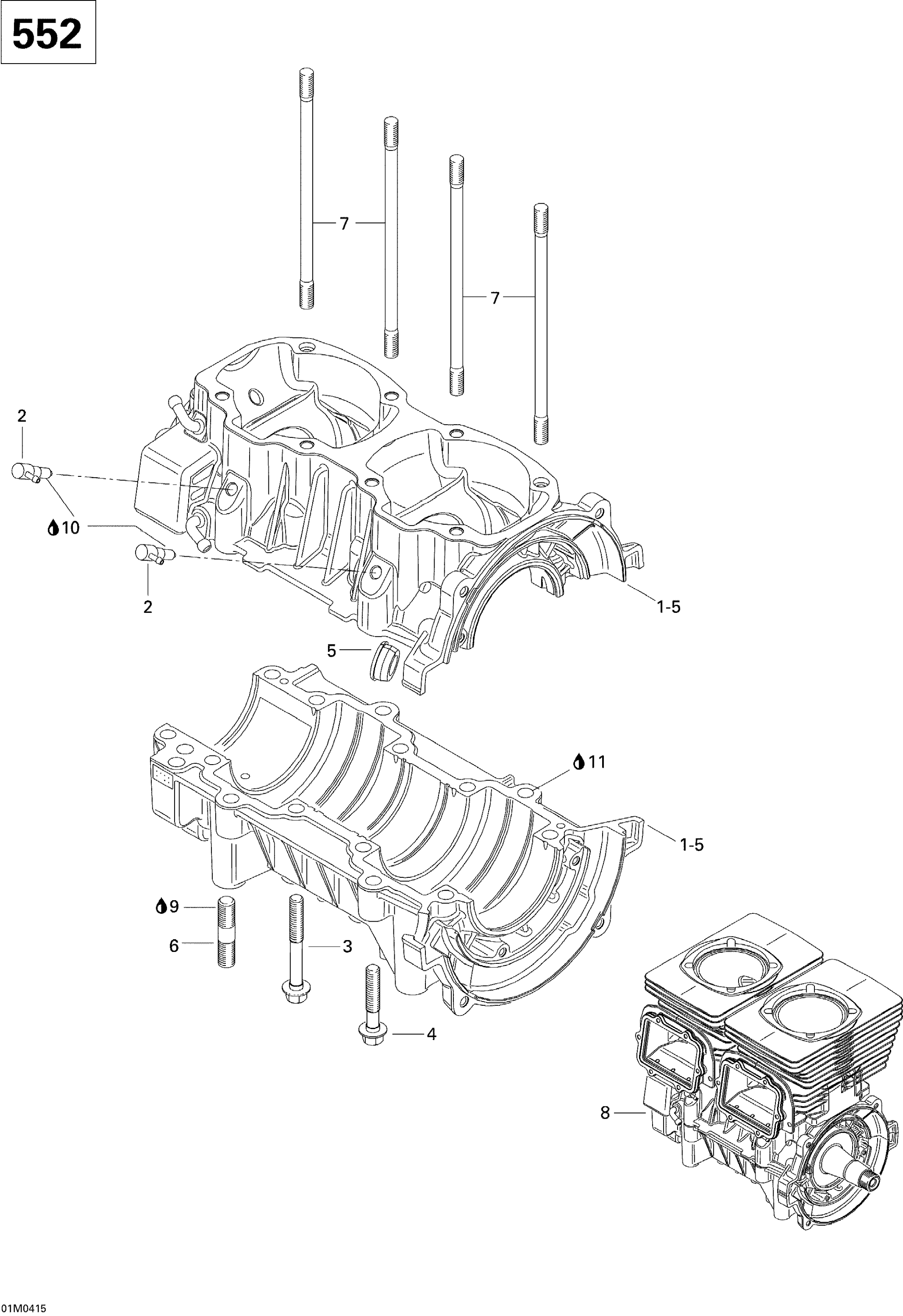 Crankcase (552)