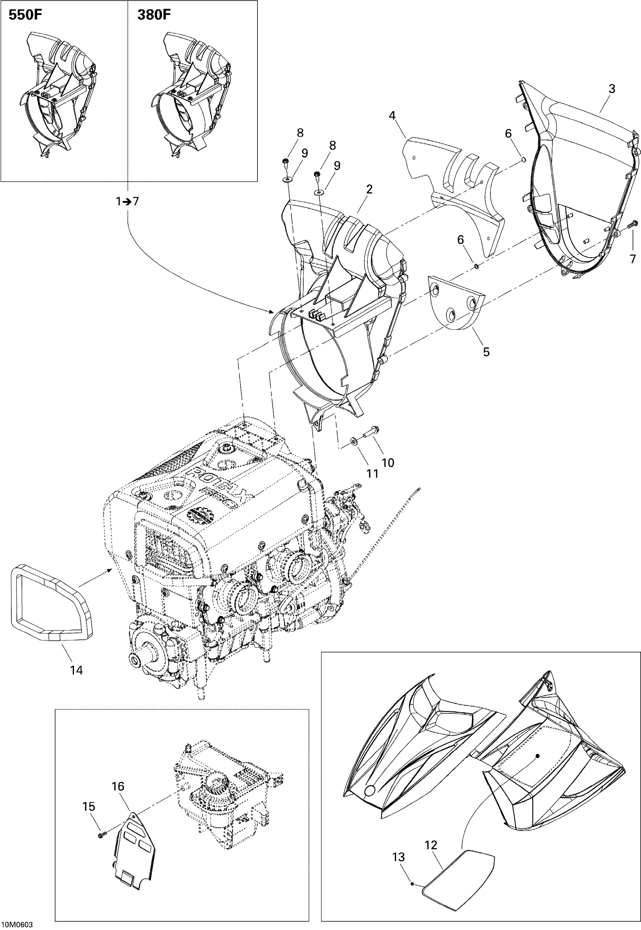 Схема узла: Cooling System (550F)