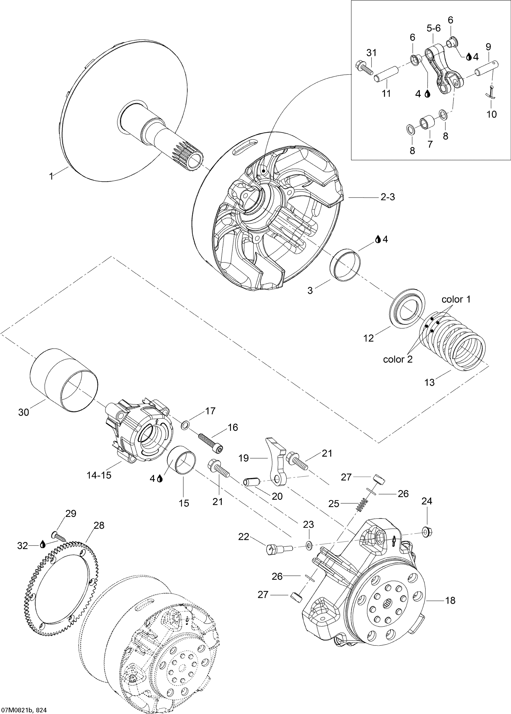 Drive Pulley 600HO SDI