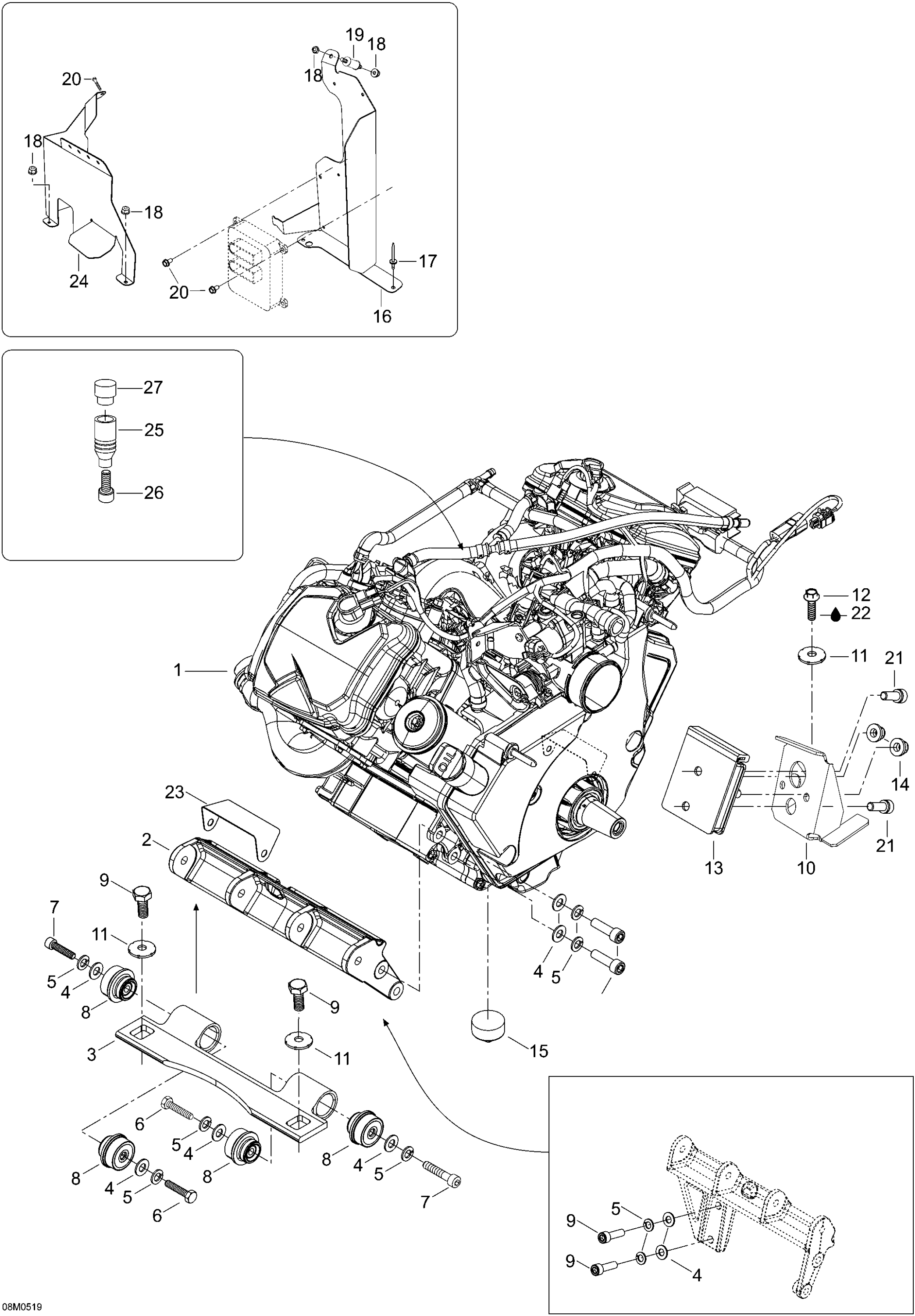 Engine And Engine Support