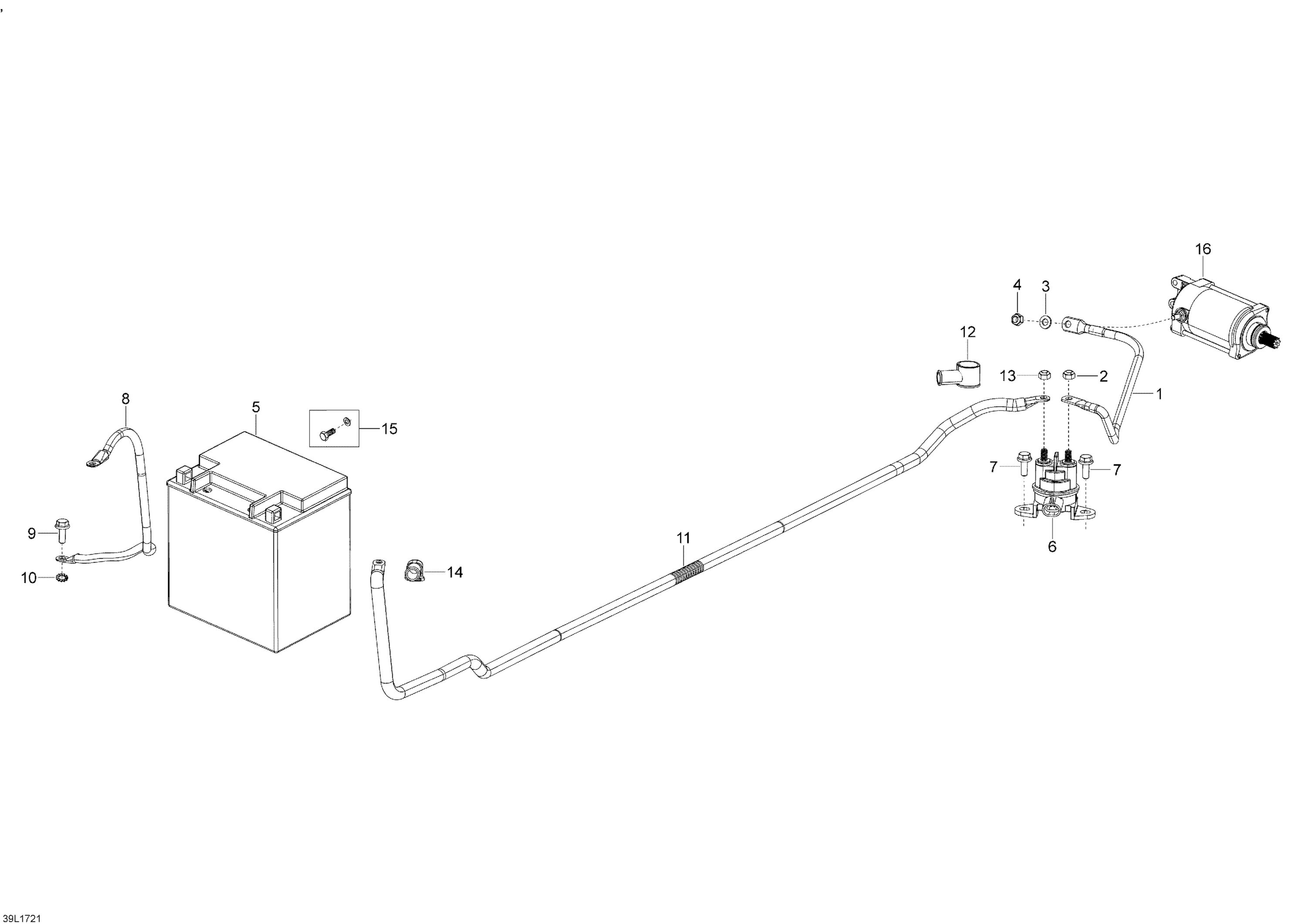 Battery And Electric Starter