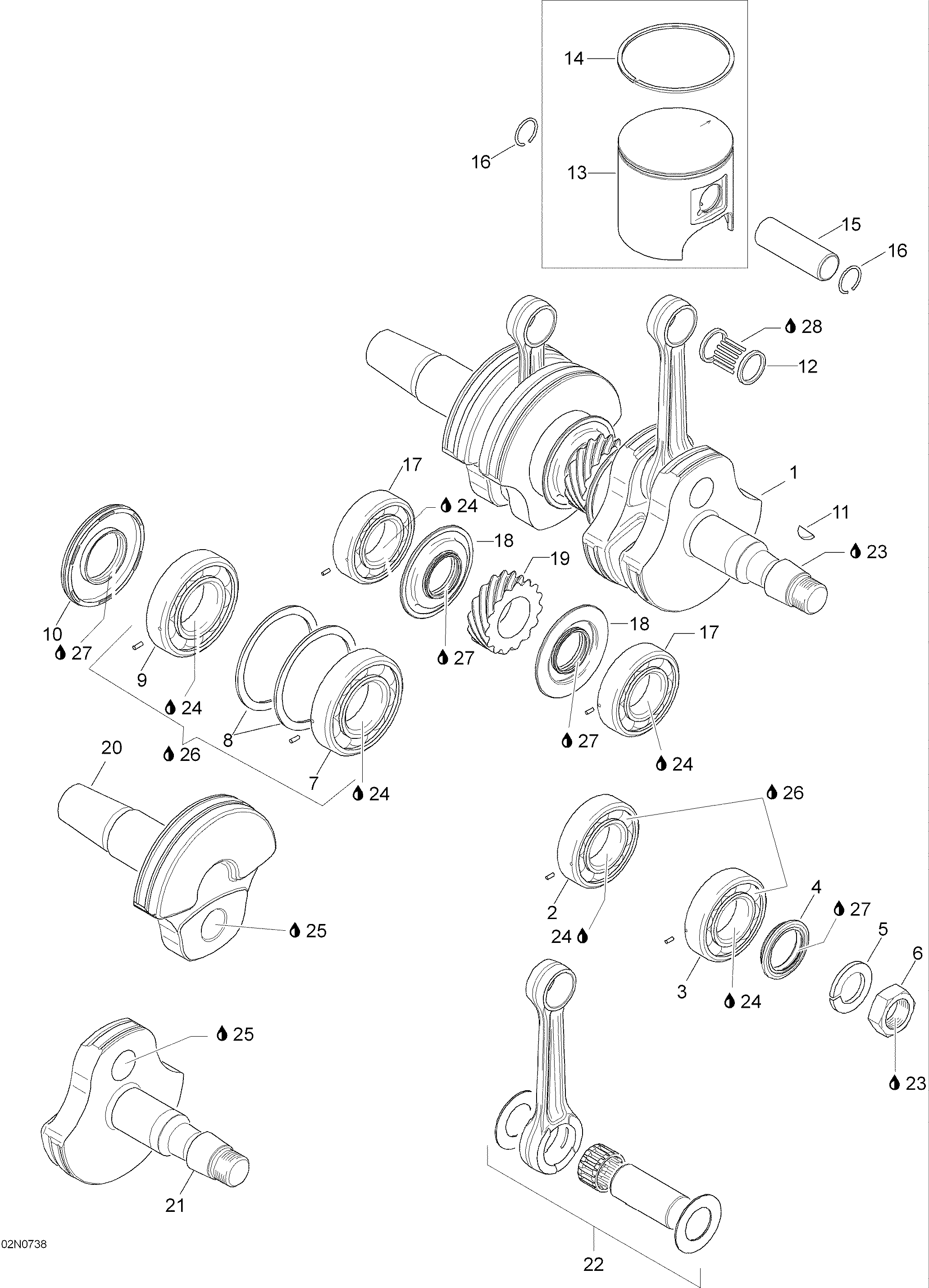 Схема узла: Crankshaft