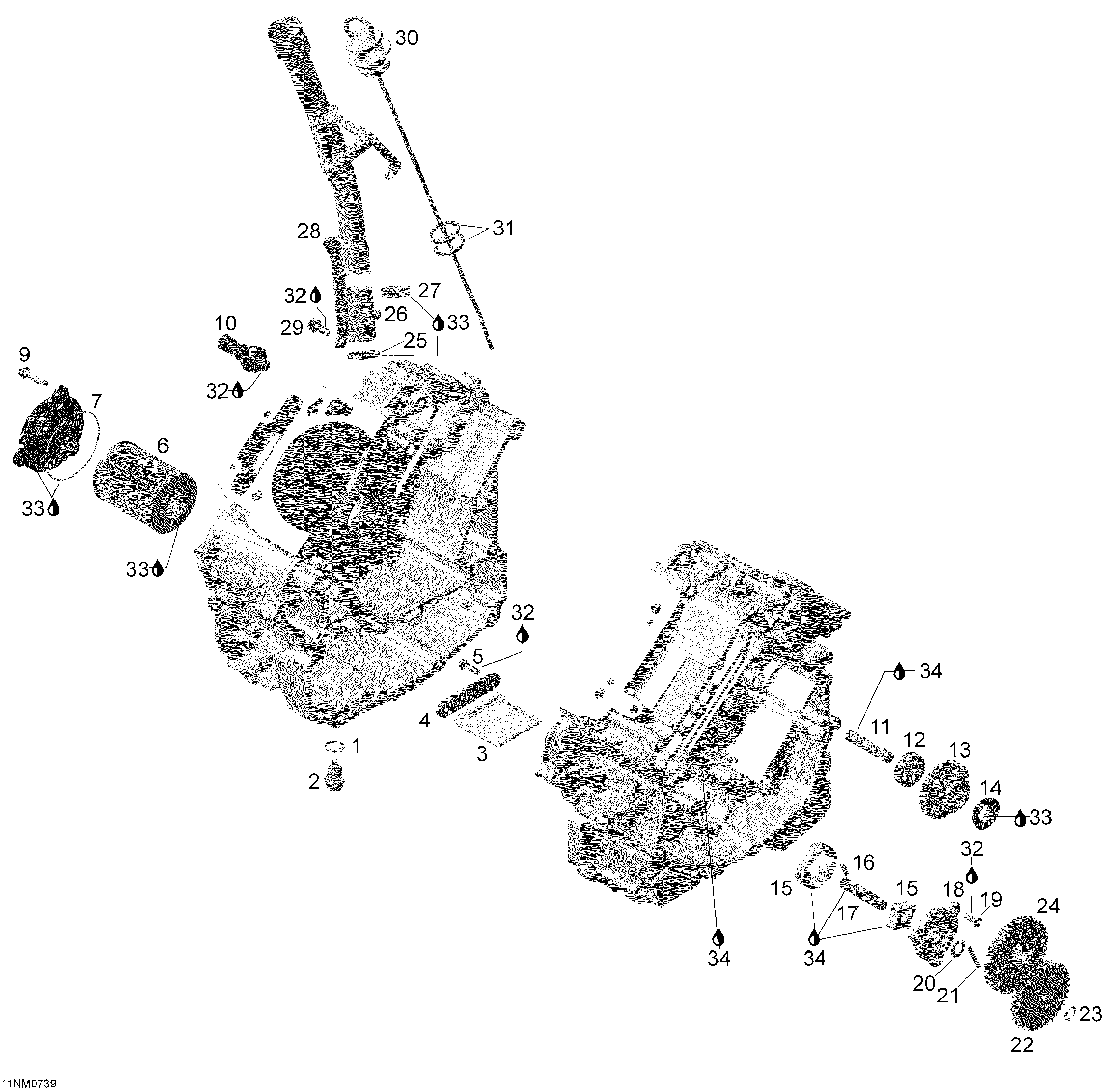 Схема узла: Lubrication And Oil Pump