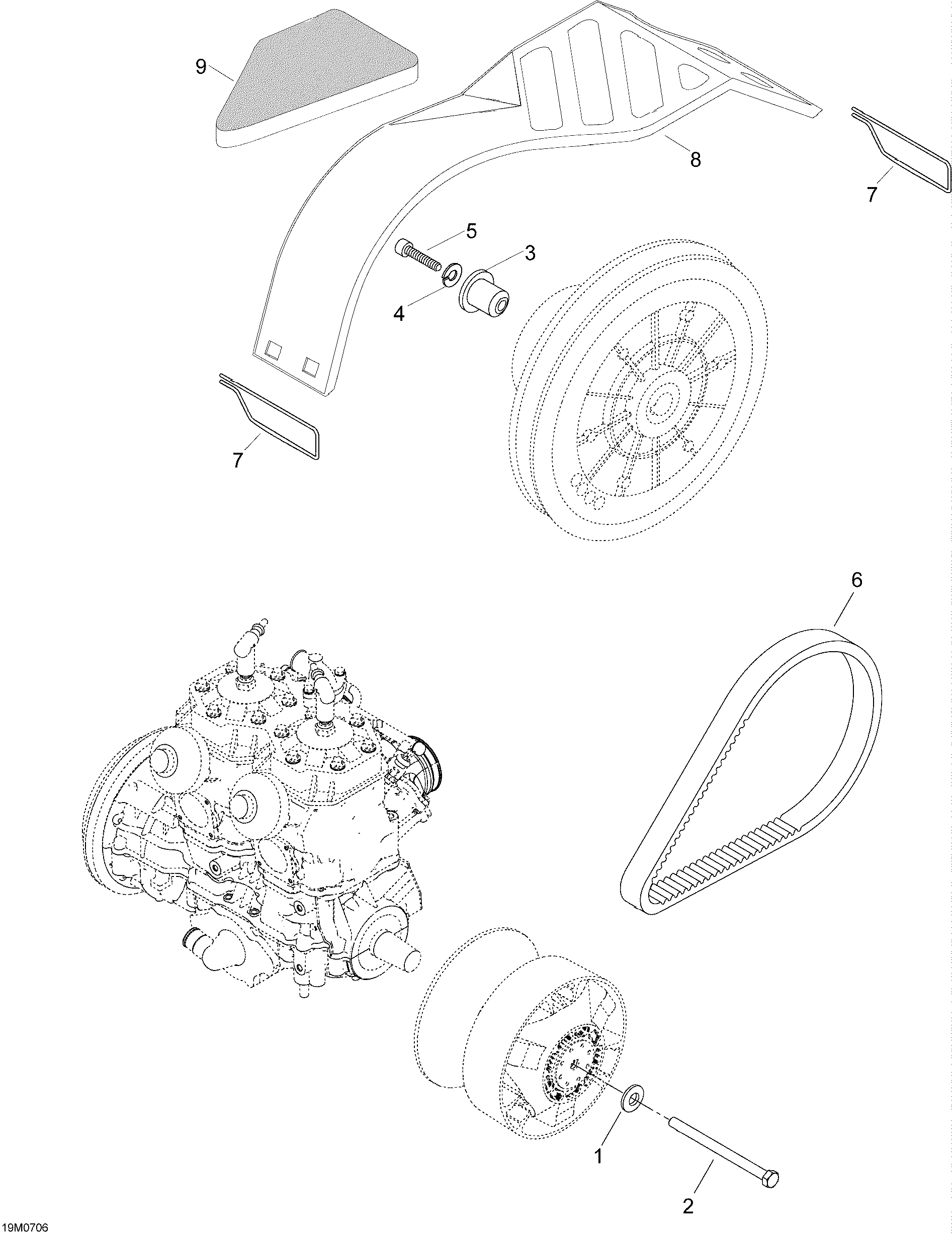 Схема узла: Pulley System