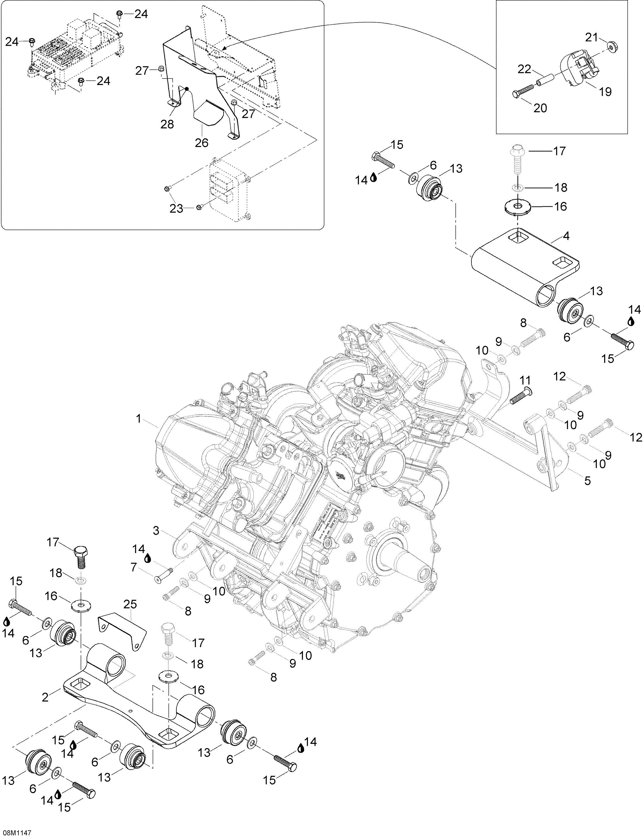 Engine And Engine Support