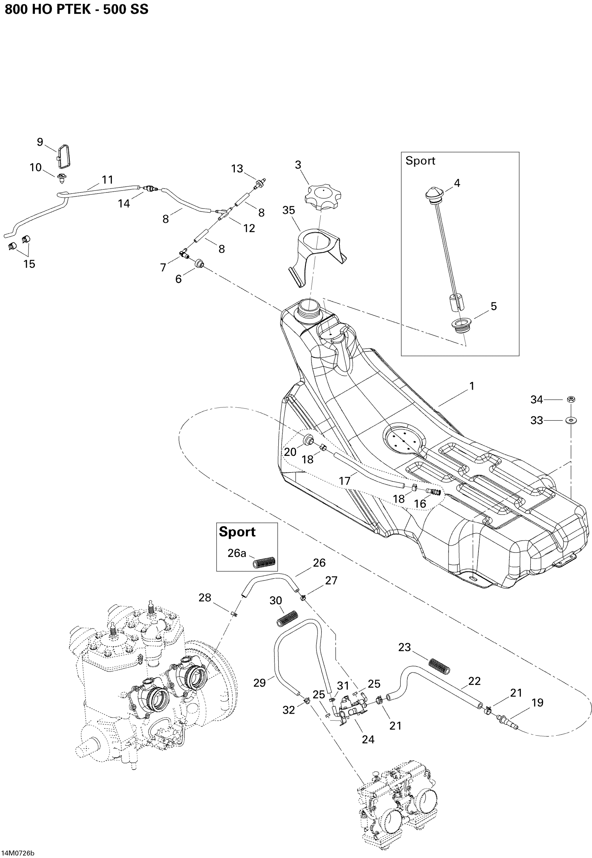 Fuel System 800LTD