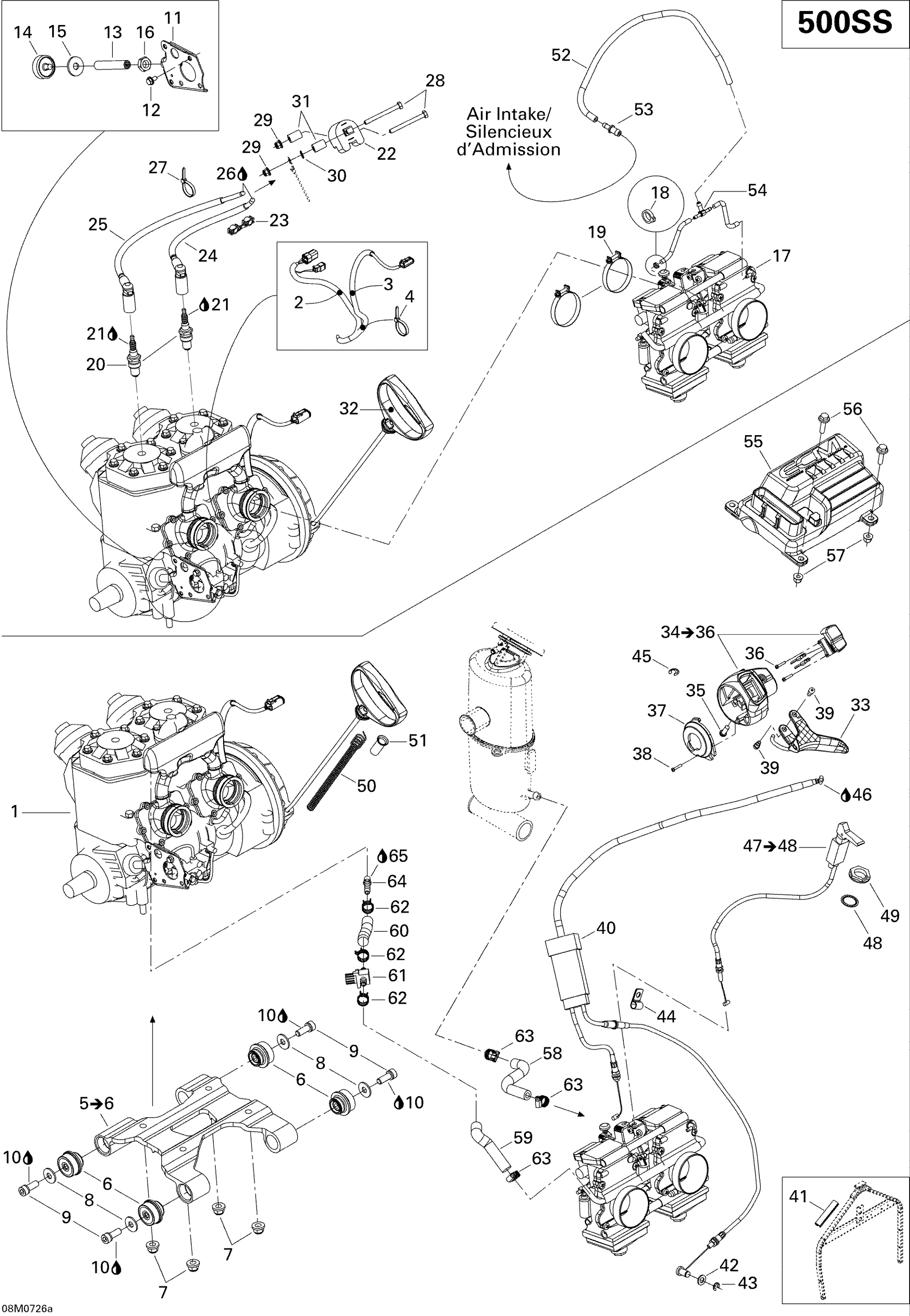 Схема узла: Engine 500SS