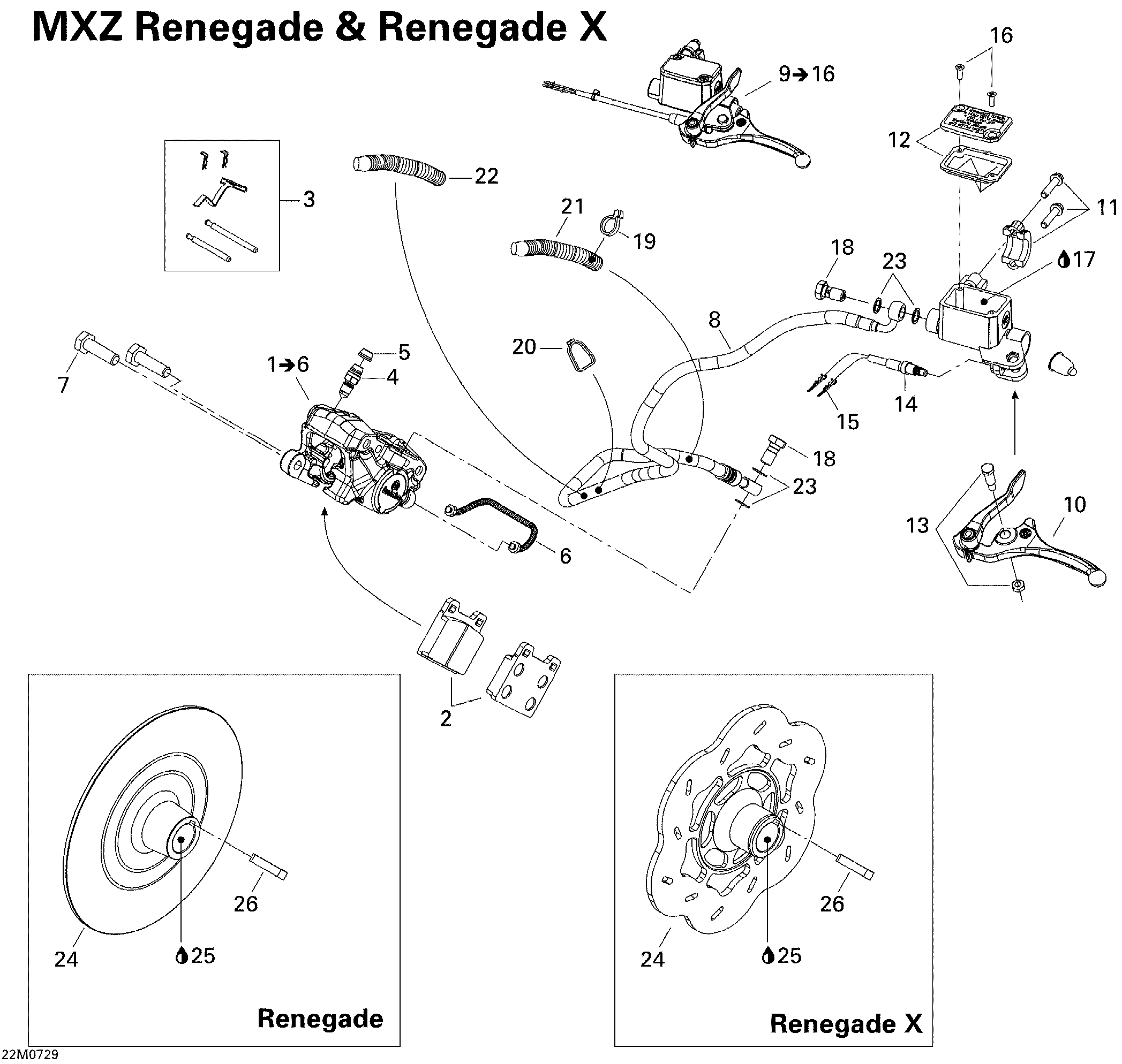 Hydraulic Brakes RENX 800