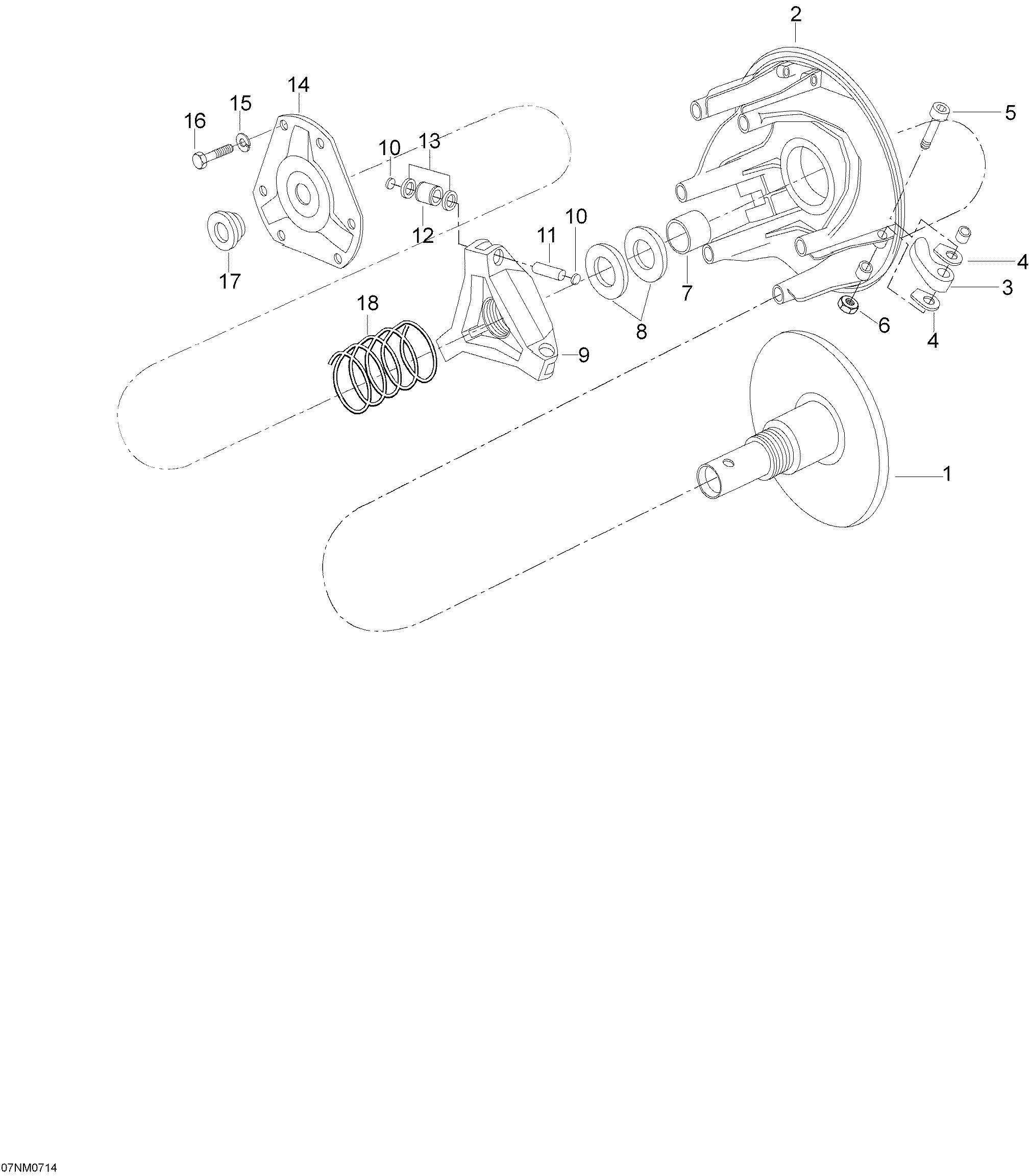 Схема узла: Drive Pulley