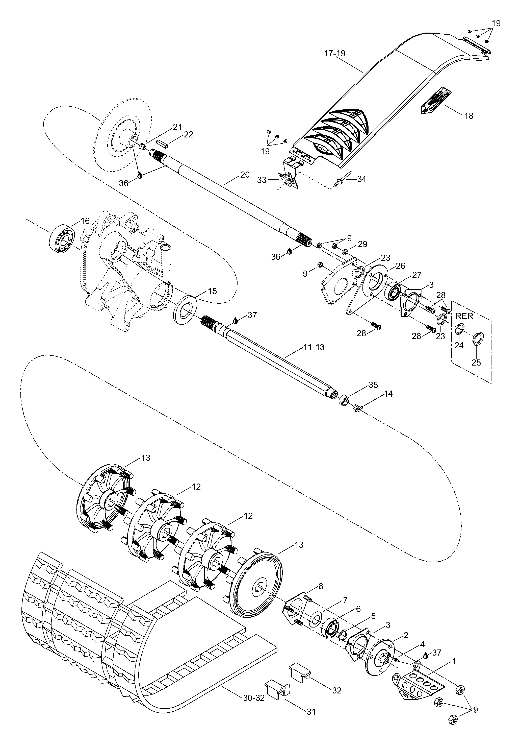 Схема узла: Drive Axle