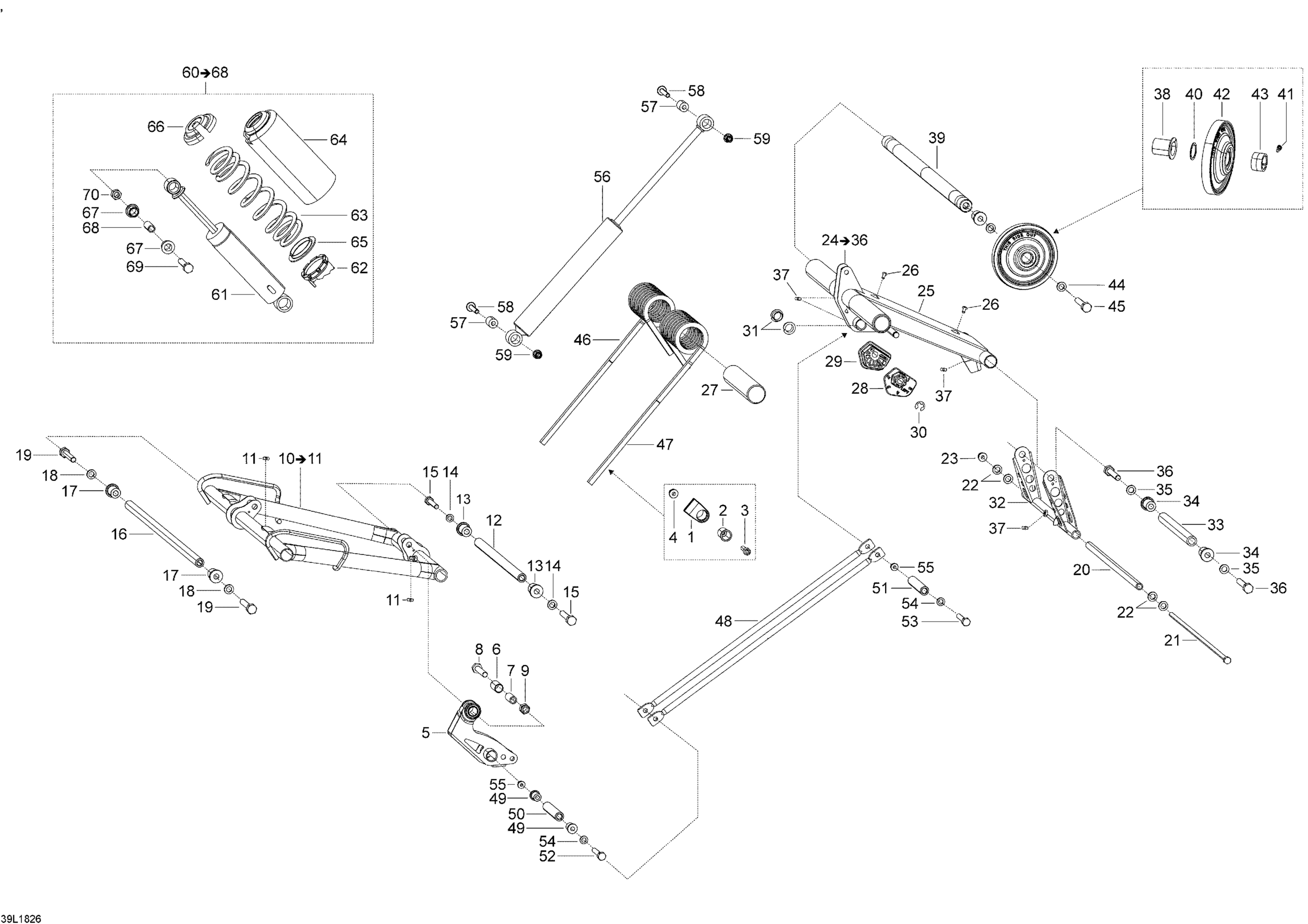 Схема узла: Rear Suspension - Upper Section - SWT - WT